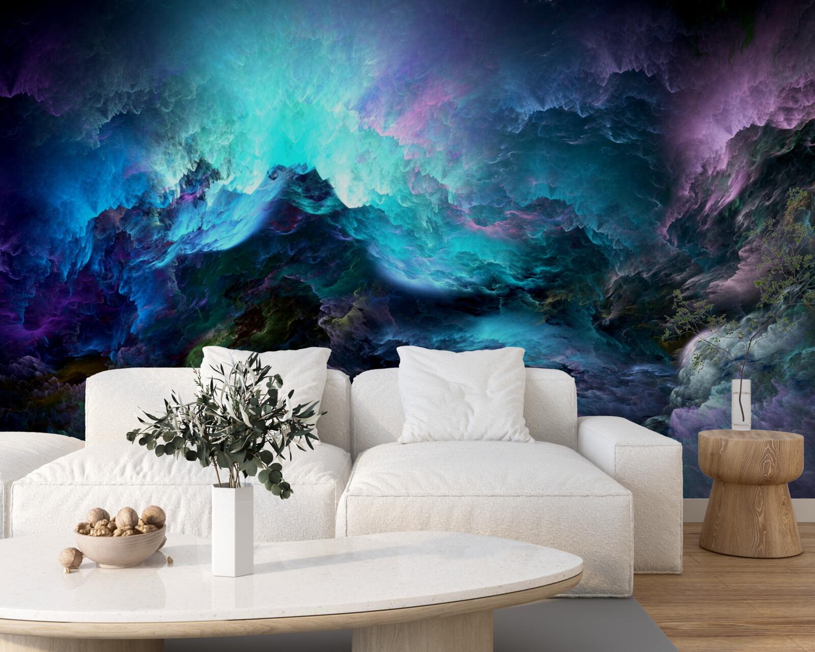 Fototapeta nočné búrkové mraky