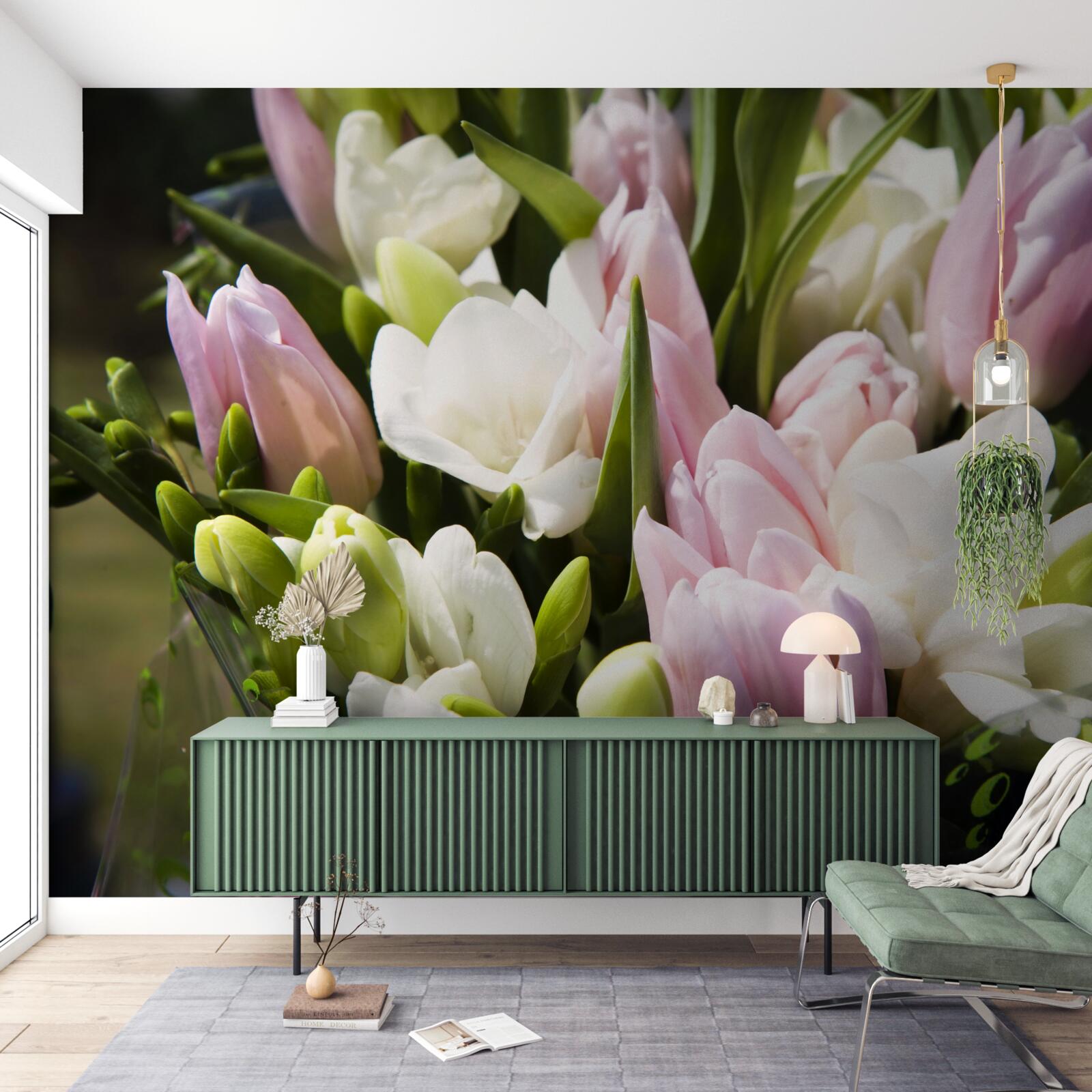 Fototapeta sada jarnej flóry