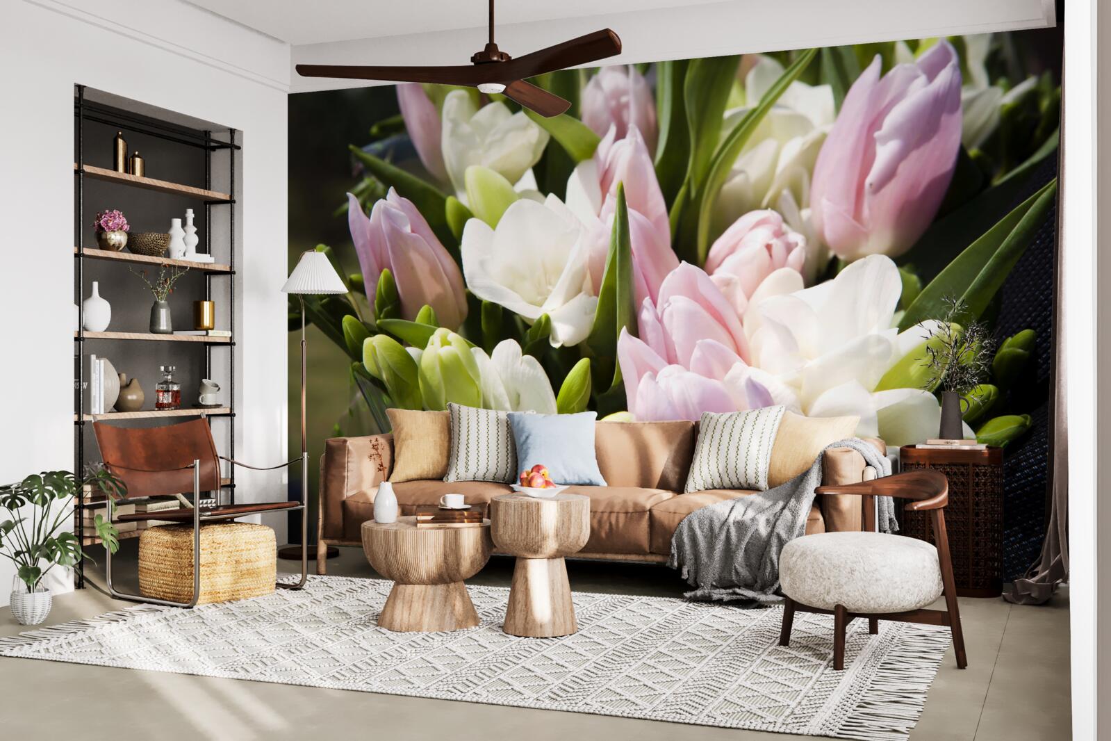 Fototapeta sada jarnej flóry