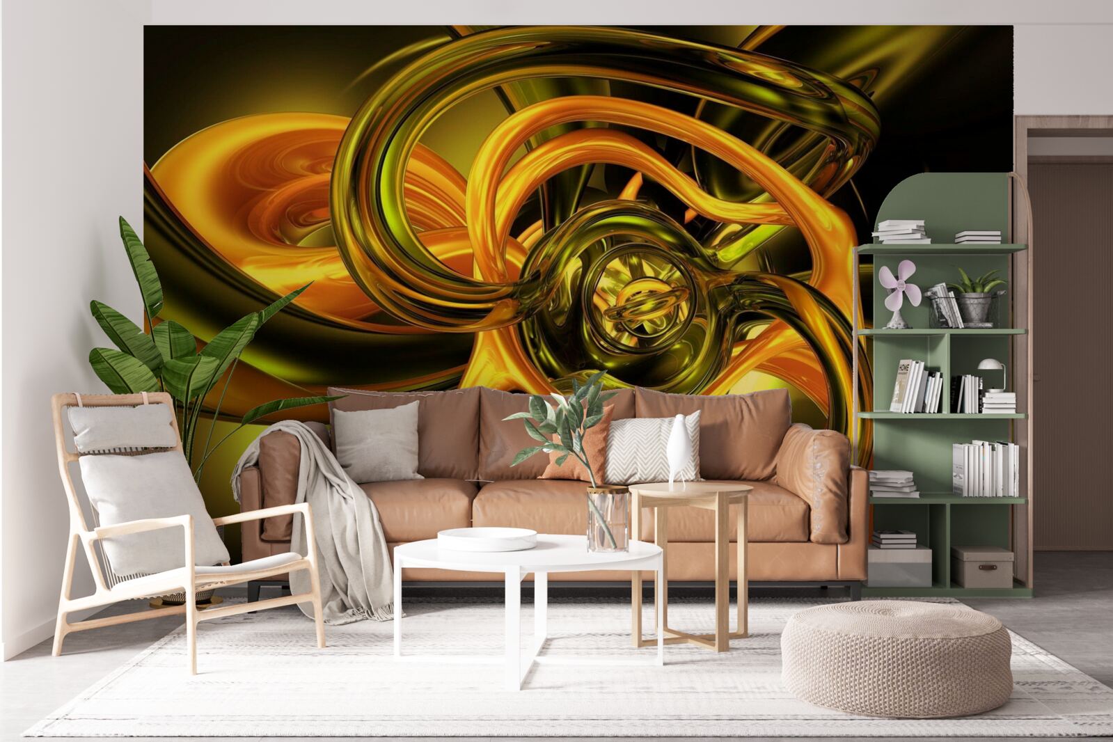 Fototapeta uzavreté línie s hladkými obrysmi