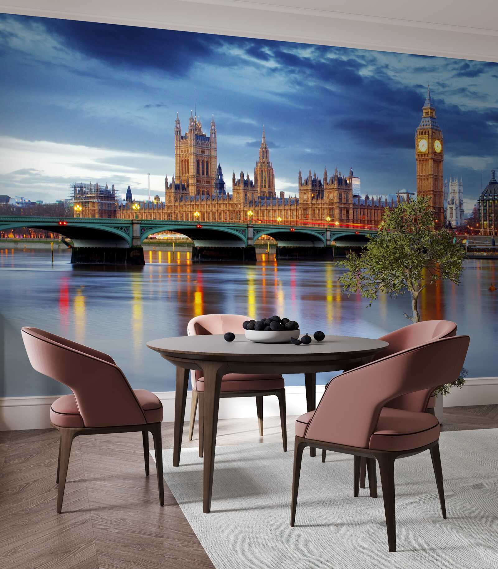 Fototapeta odraz britského parlamentu vo vode rieky