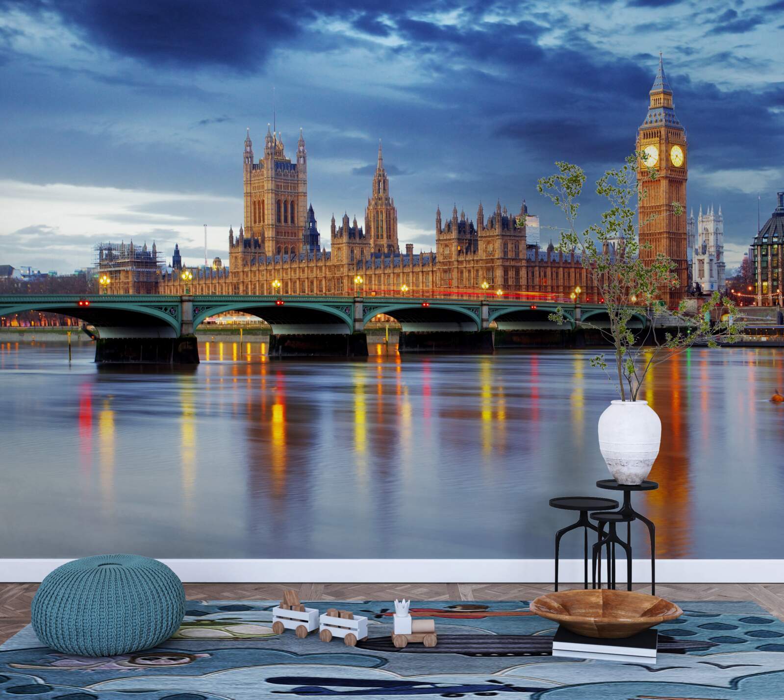 Fototapeta odraz britského parlamentu vo vode rieky