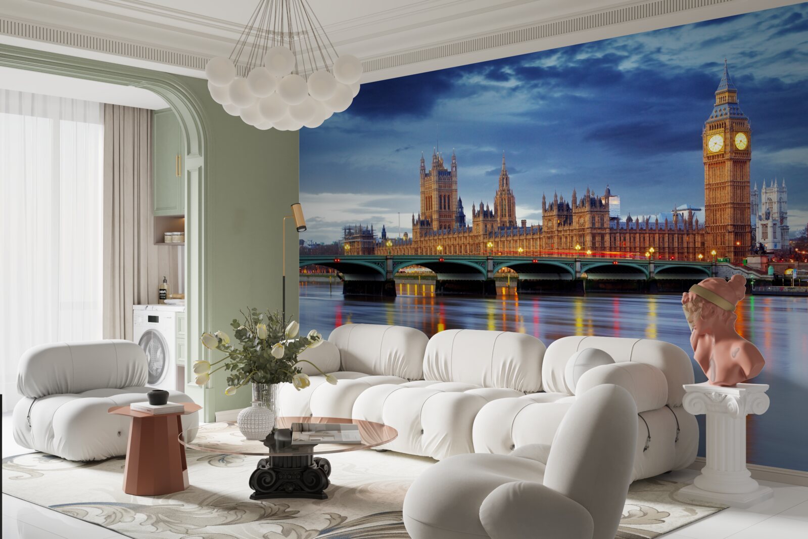 Fototapeta odraz britského parlamentu vo vode rieky