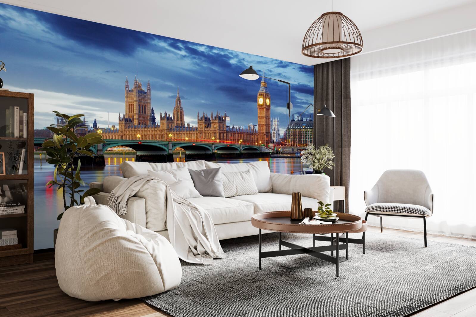 Fototapeta odraz britského parlamentu vo vode rieky