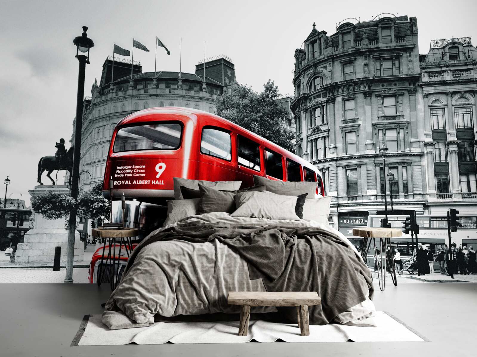 Fototapeta Londýnsky autobus na mestskej ulici