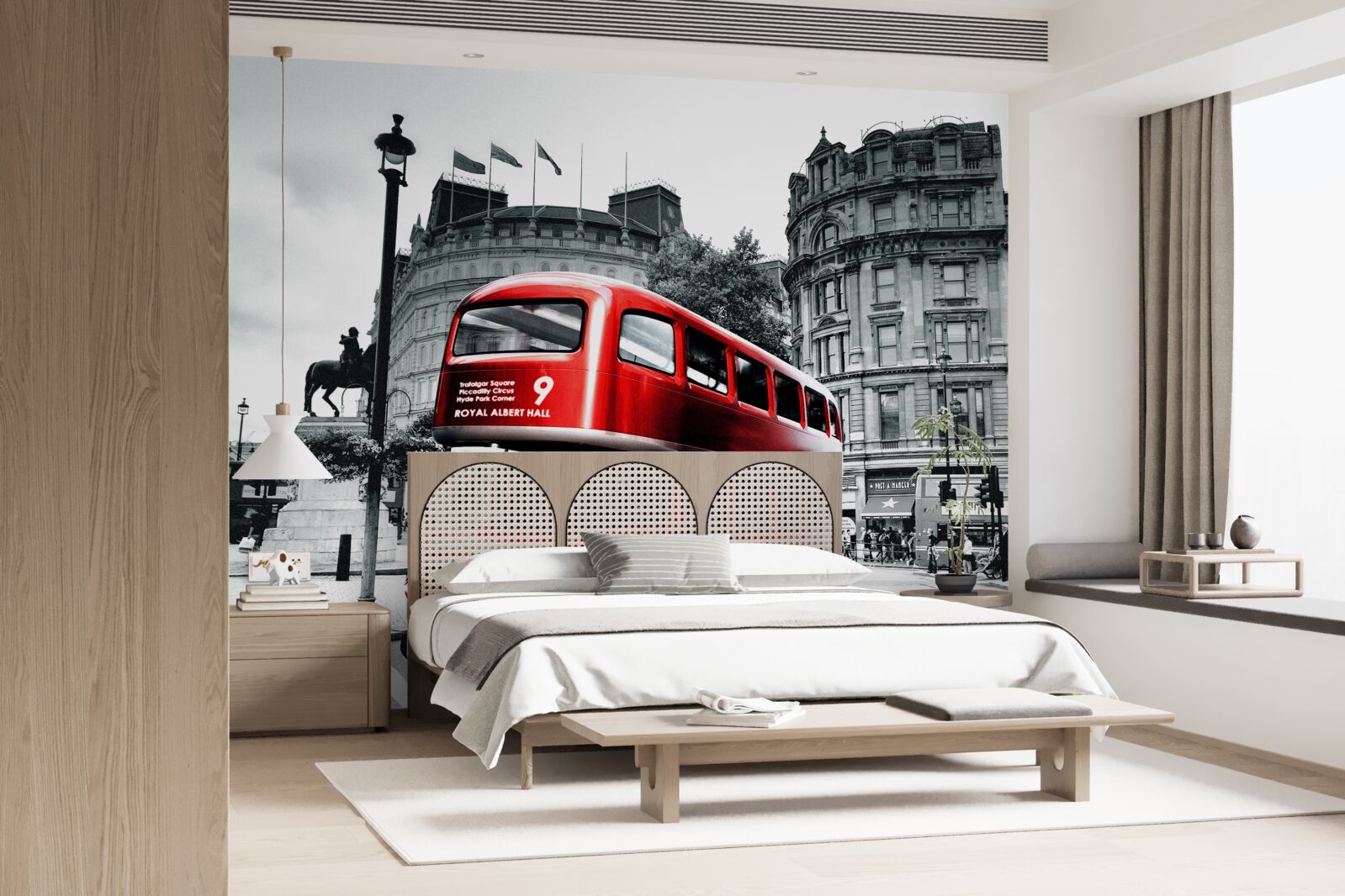 Fototapeta Londýnsky autobus na mestskej ulici