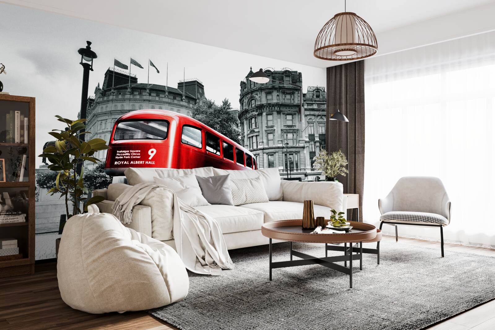 Fototapeta Londýnsky autobus na mestskej ulici