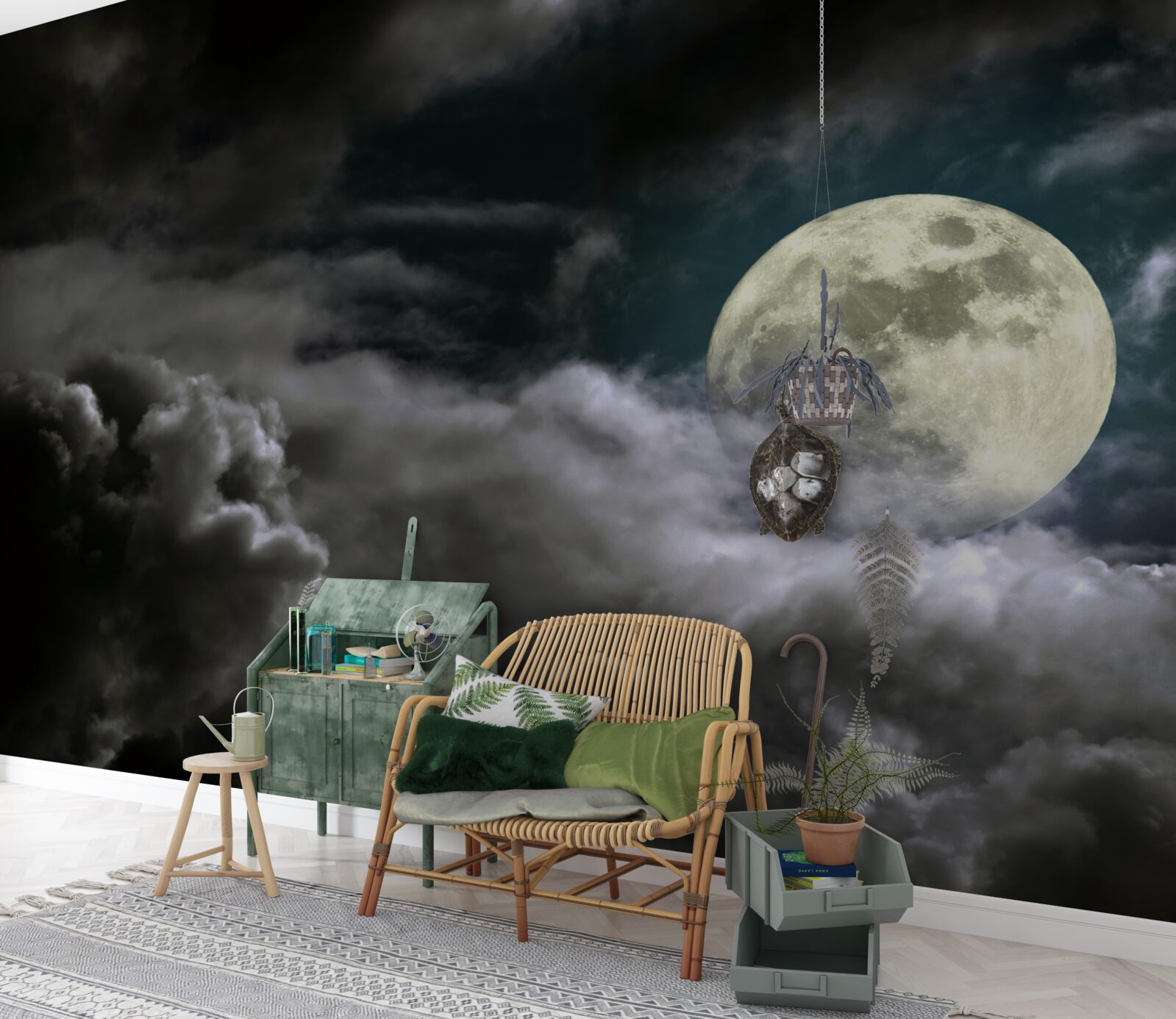 Fototapeta spln nad oblakmi, pútajúci pozornosť svojou krásou