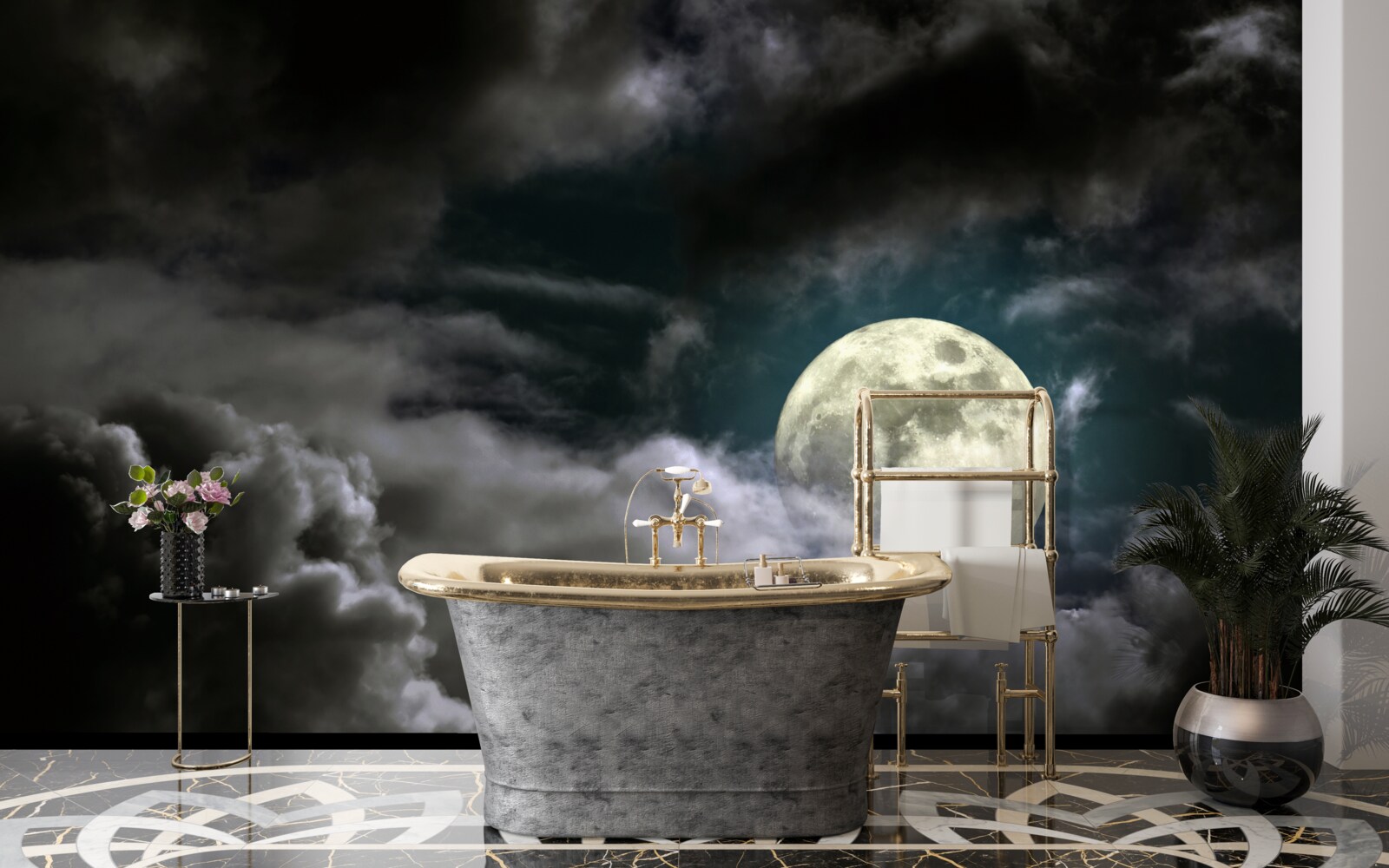 Fototapeta spln nad oblakmi, pútajúci pozornosť svojou krásou