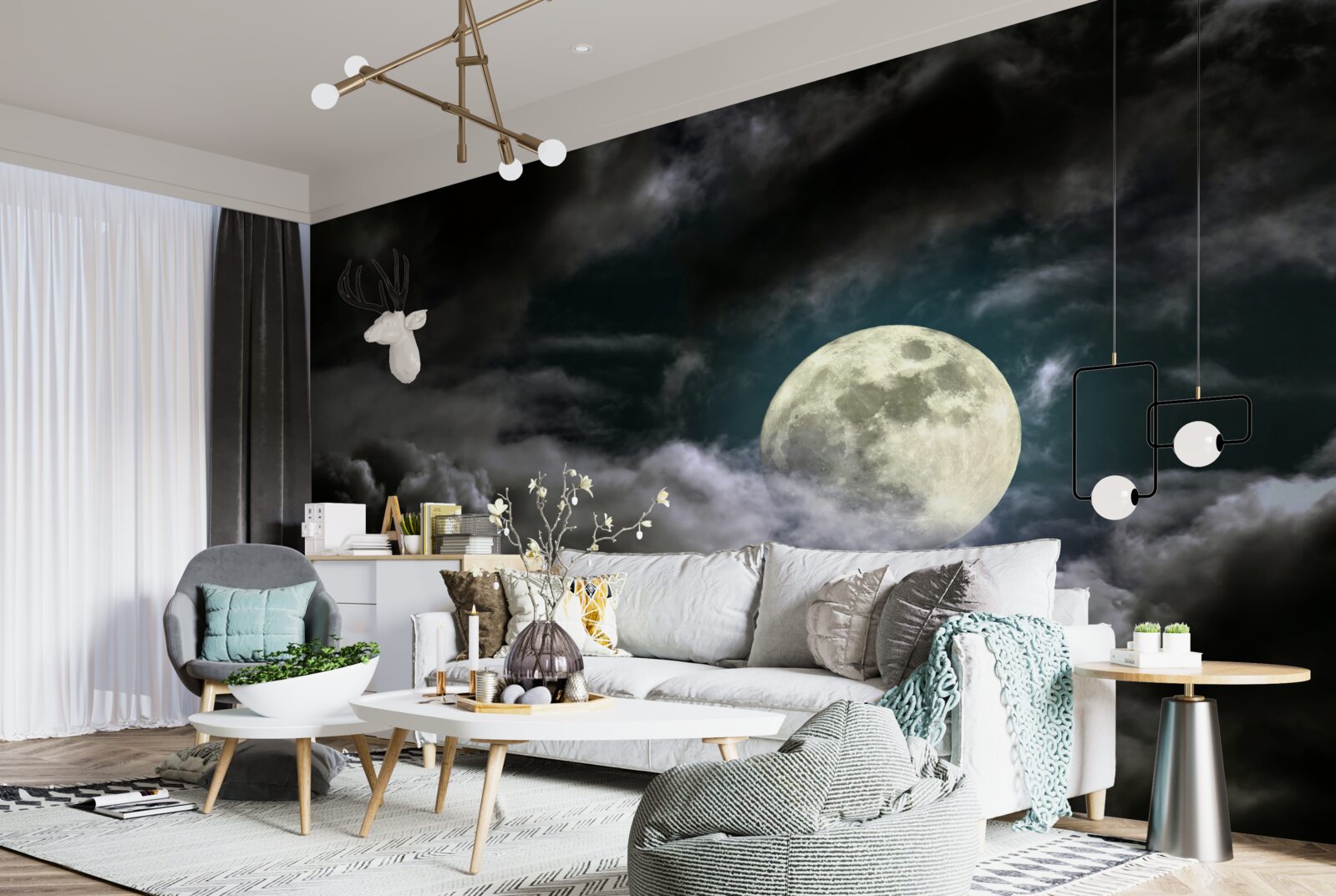 Fototapeta spln nad oblakmi, pútajúci pozornosť svojou krásou