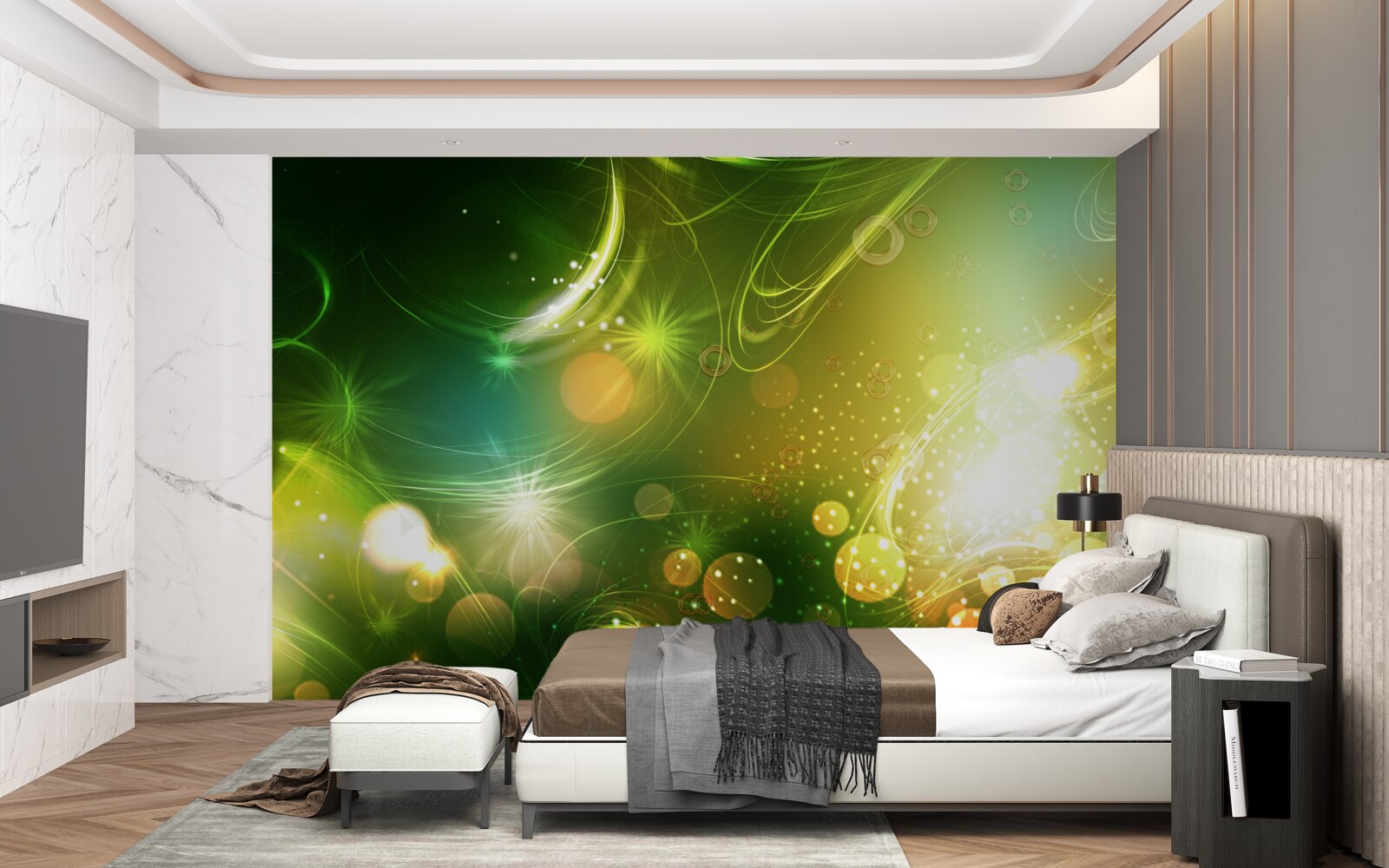 Fototapeta galaxie a planéty