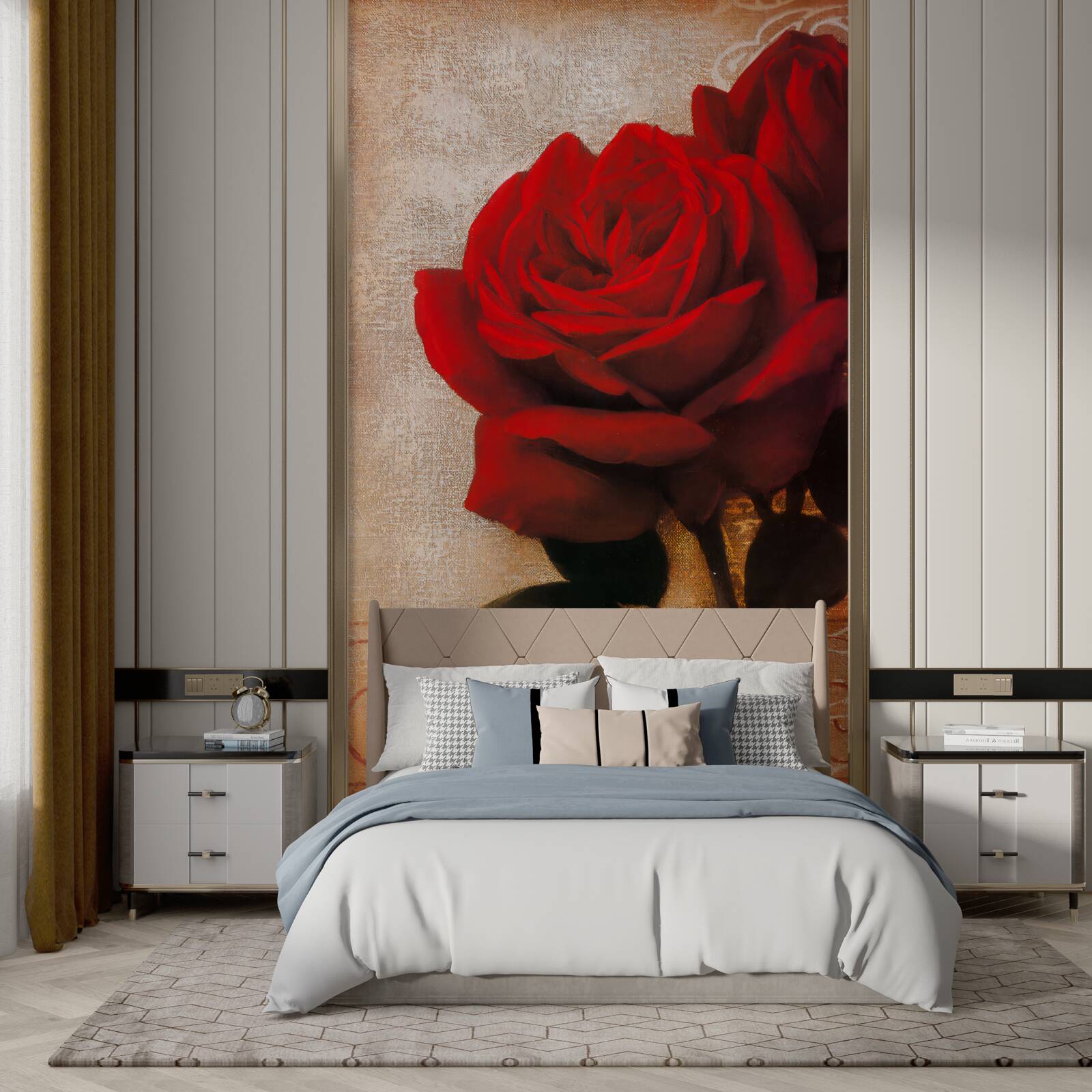 Fototapeta kráľovná ruží v červenej farbe