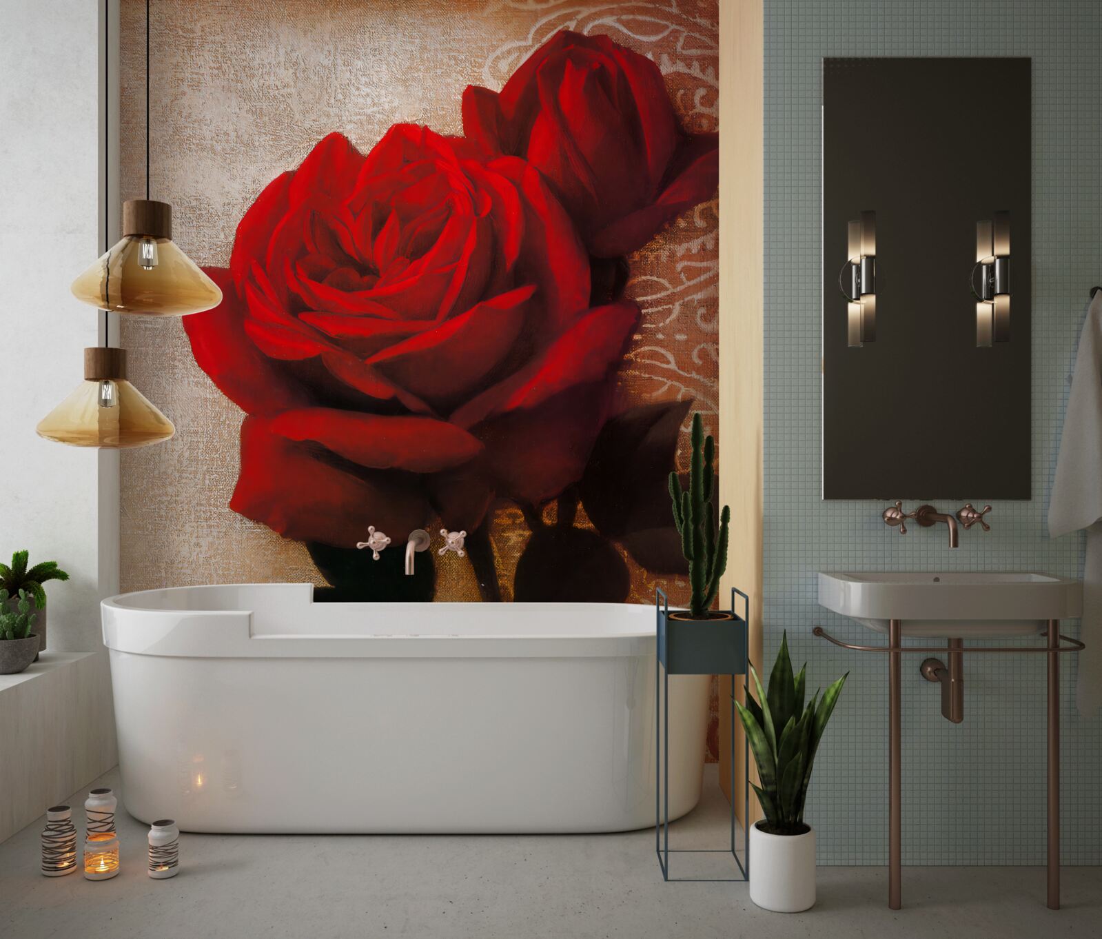 Fototapeta kráľovná ruží v červenej farbe