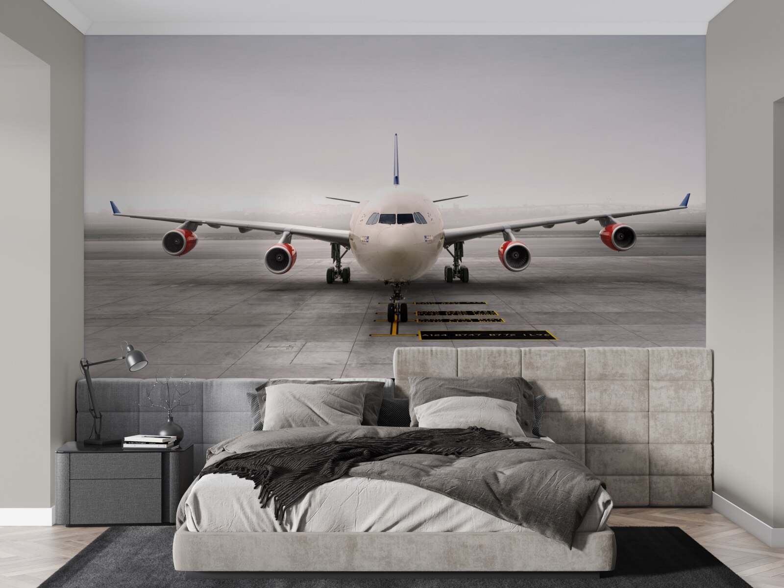 Fototapeta lietadlo na dráhe