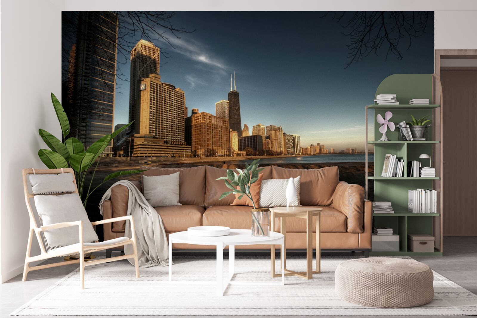 Fototapeta Súmrak mesta Chicago