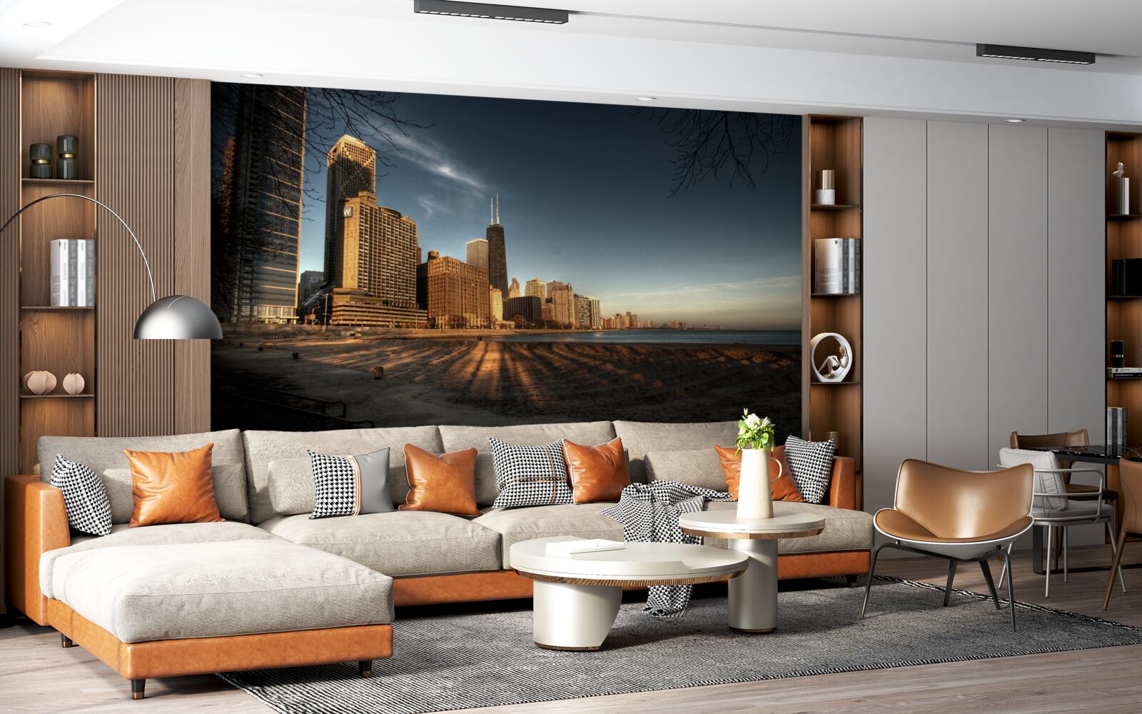 Fototapeta Súmrak mesta Chicago