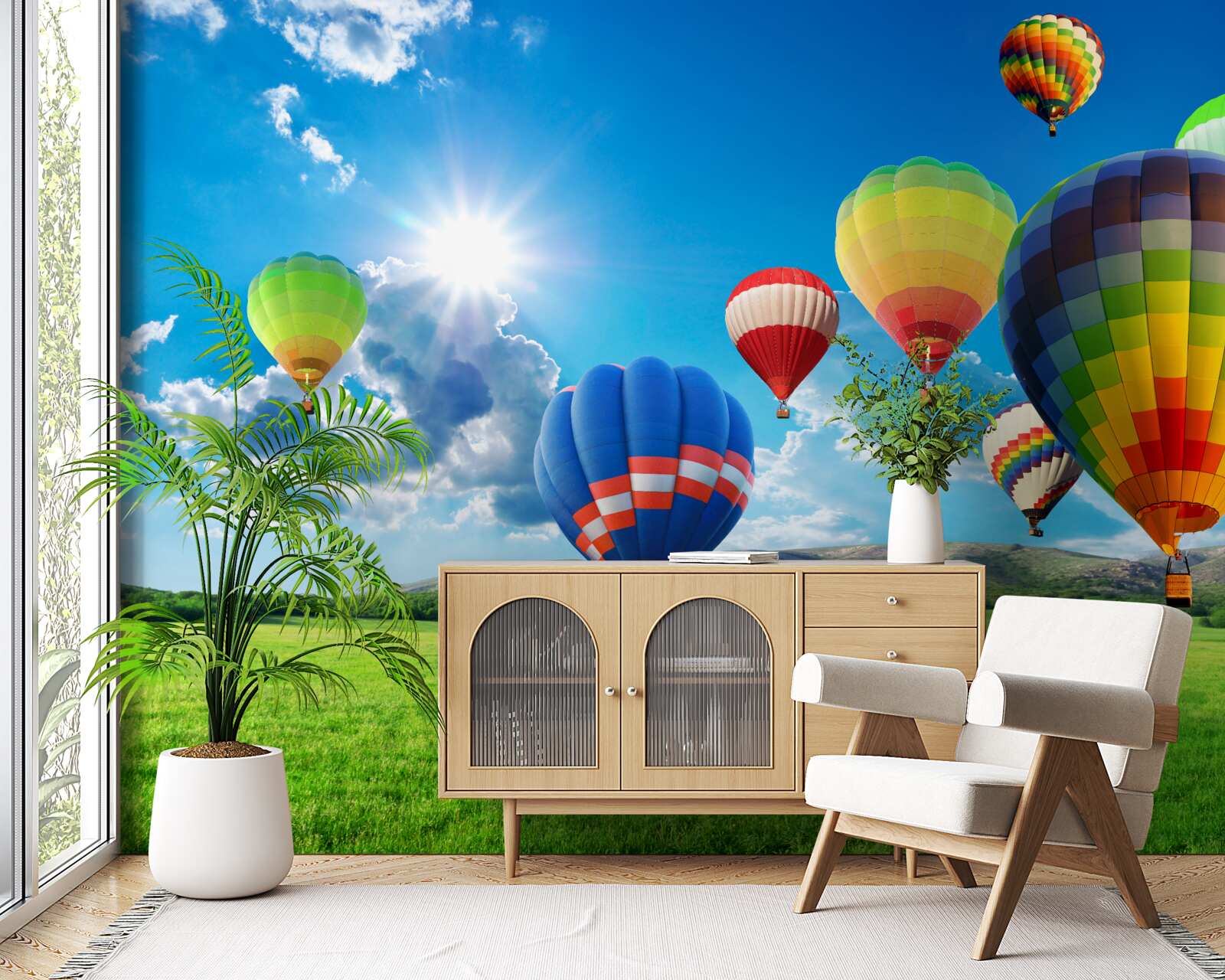 Fototapeta balóny v pestrých farbách