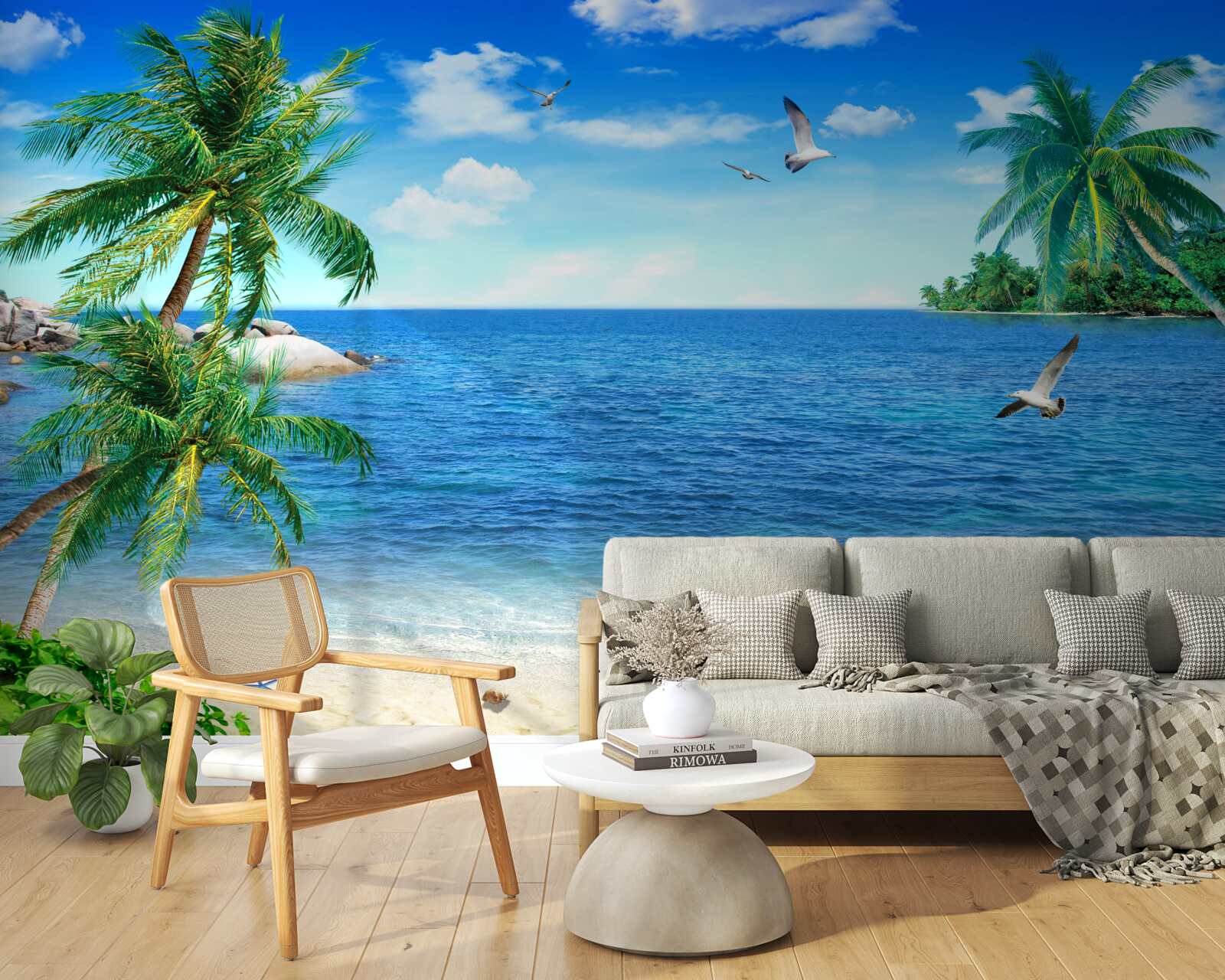 Fototapeta pobrežie paliem v tropickej oblasti