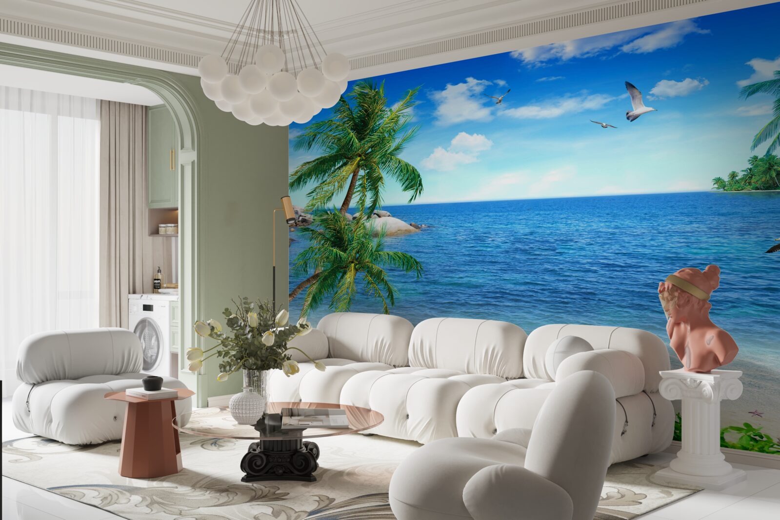 Fototapeta pobrežie paliem v tropickej oblasti