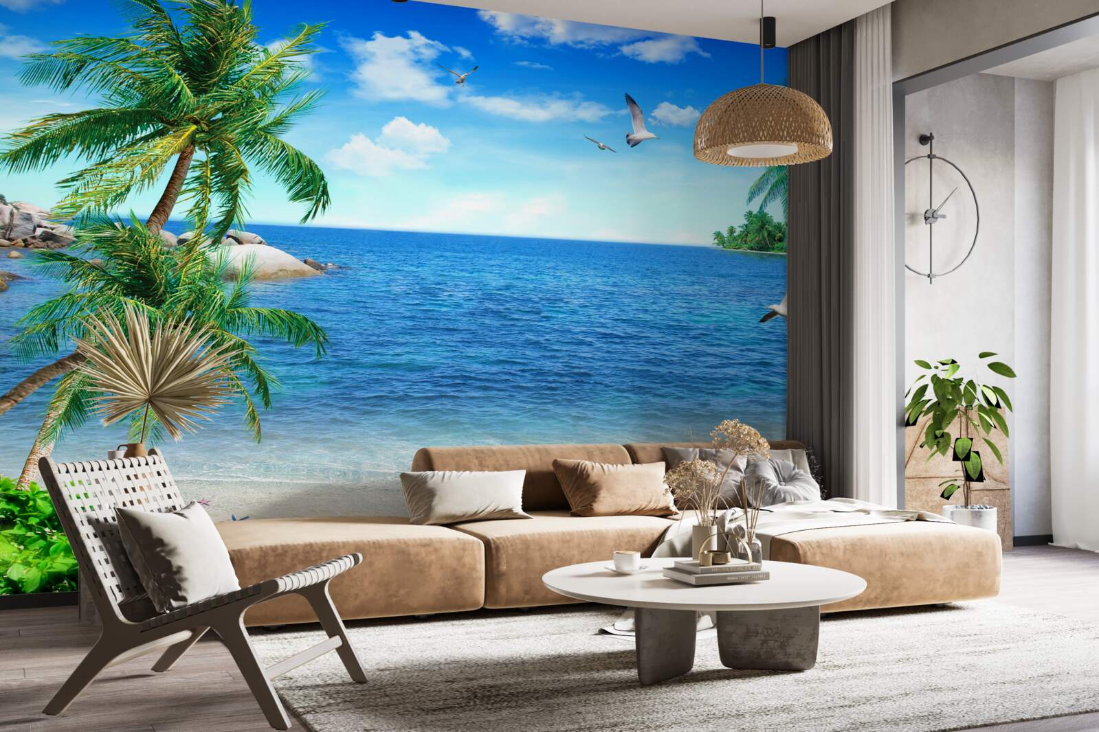 Fototapeta pobrežie paliem v tropickej oblasti