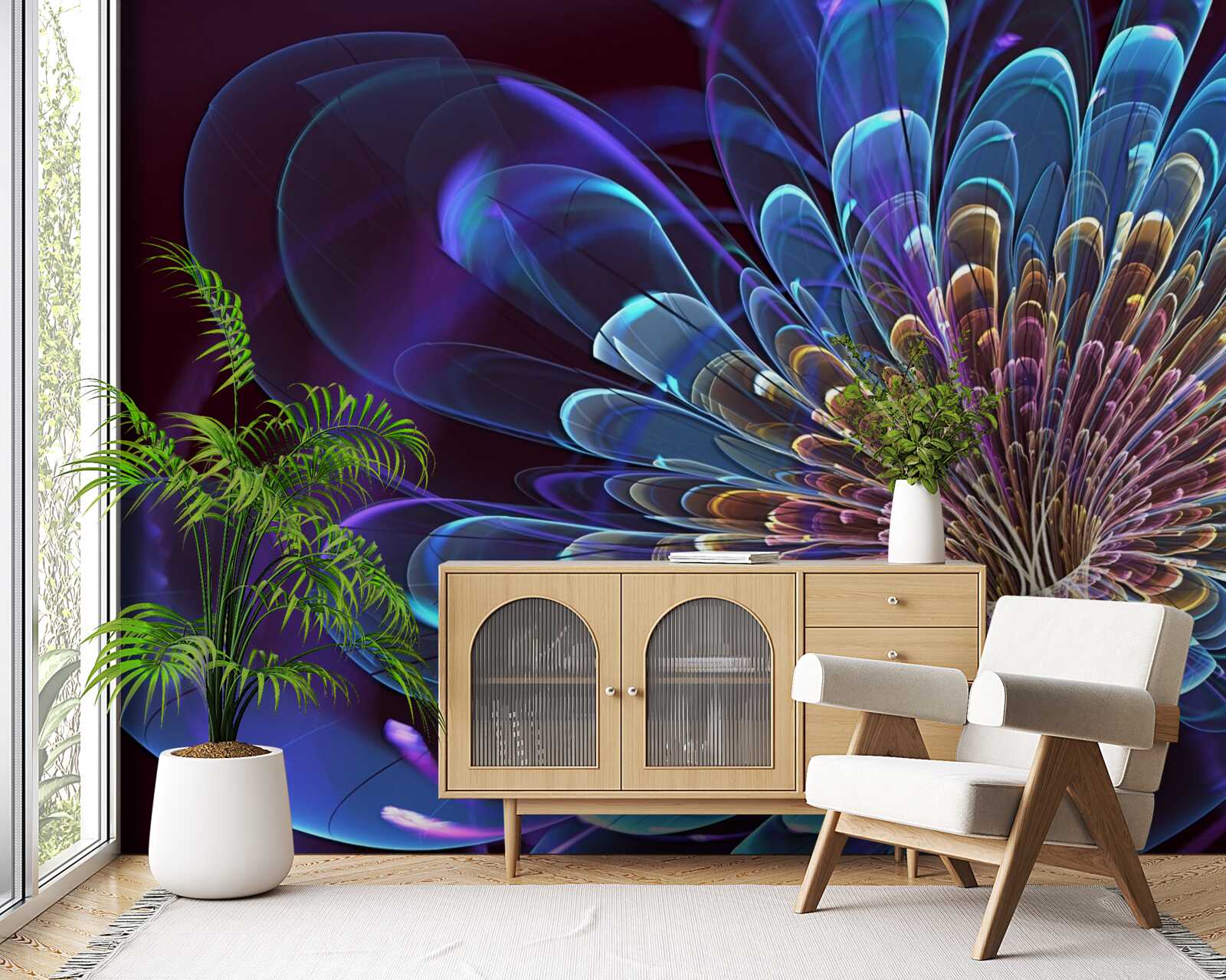 Fototapeta gerbera v abstraktnom tóne