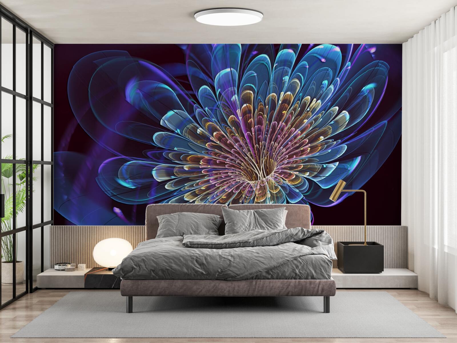 Fototapeta gerbera v abstraktnom tóne