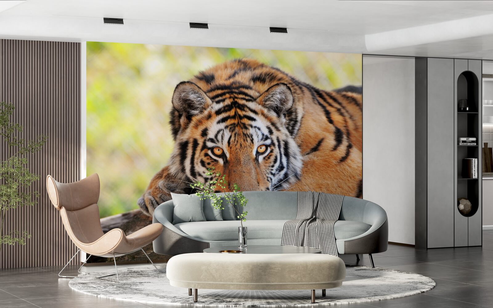 Fototapeta dravý tiger bol prepadnutý