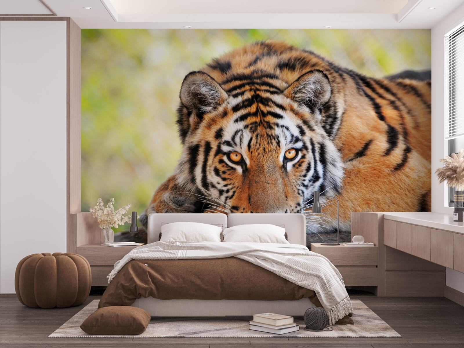 Fototapeta dravý tiger bol prepadnutý