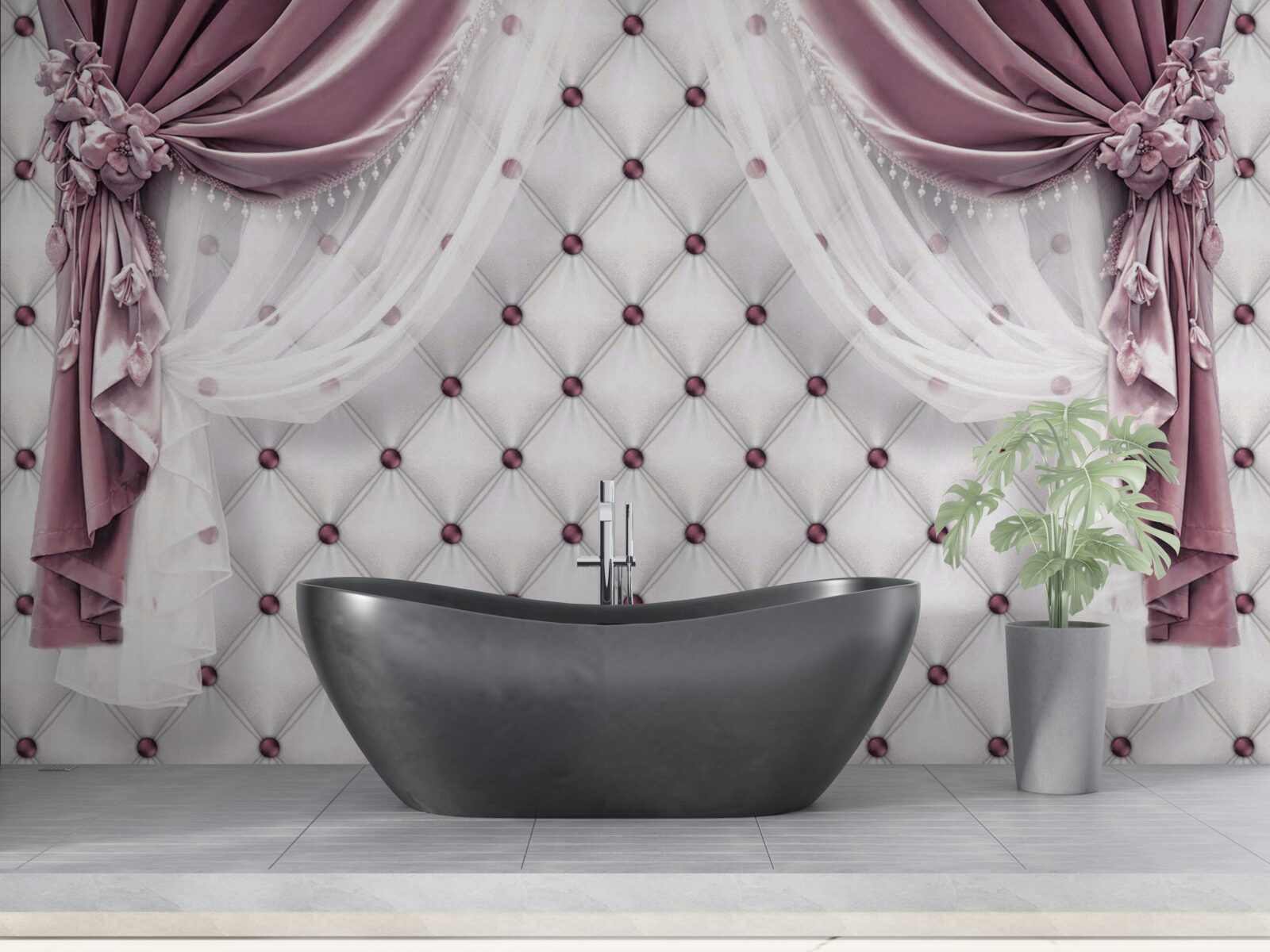 Fototapeta elegantné rímsy a perleťové odtiene bielej