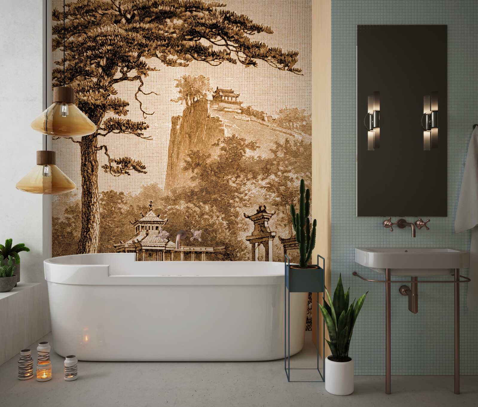 Fototapeta svieža čínska záhrada