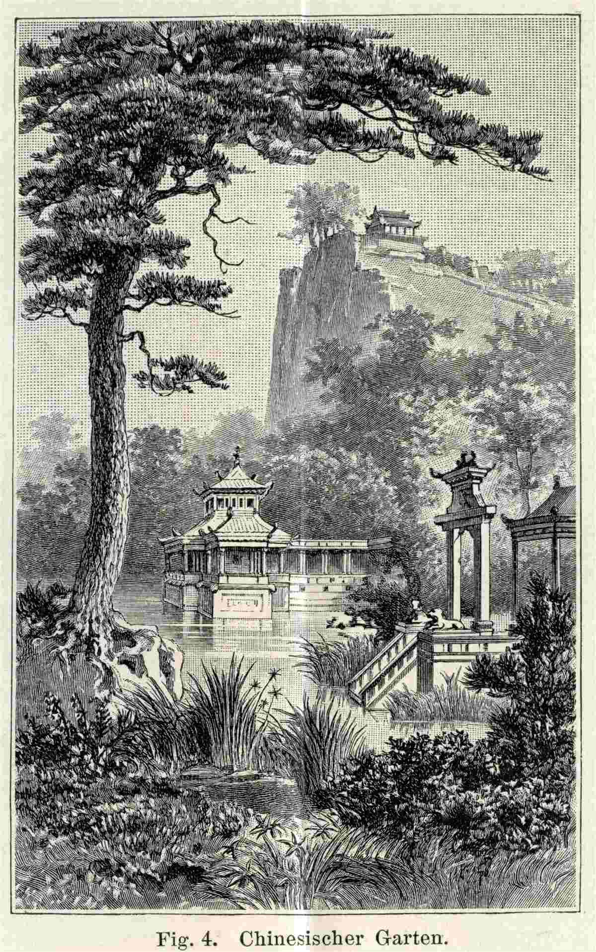 Fototapeta staroveký čínsky park