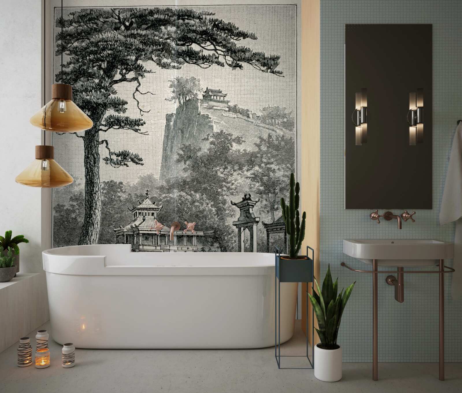 Fototapeta staroveký čínsky park