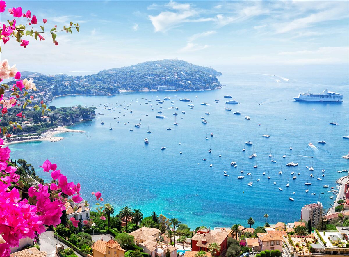 Fototapeta dok neďaleko zafírového pobrežia