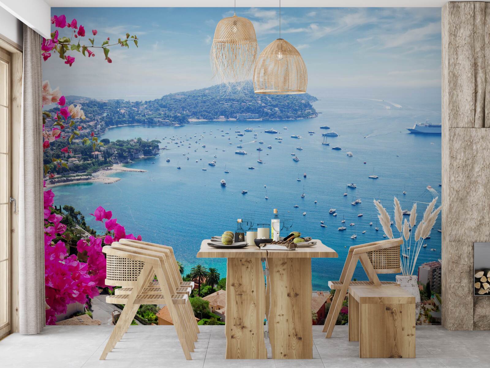 Fototapeta dok neďaleko zafírového pobrežia