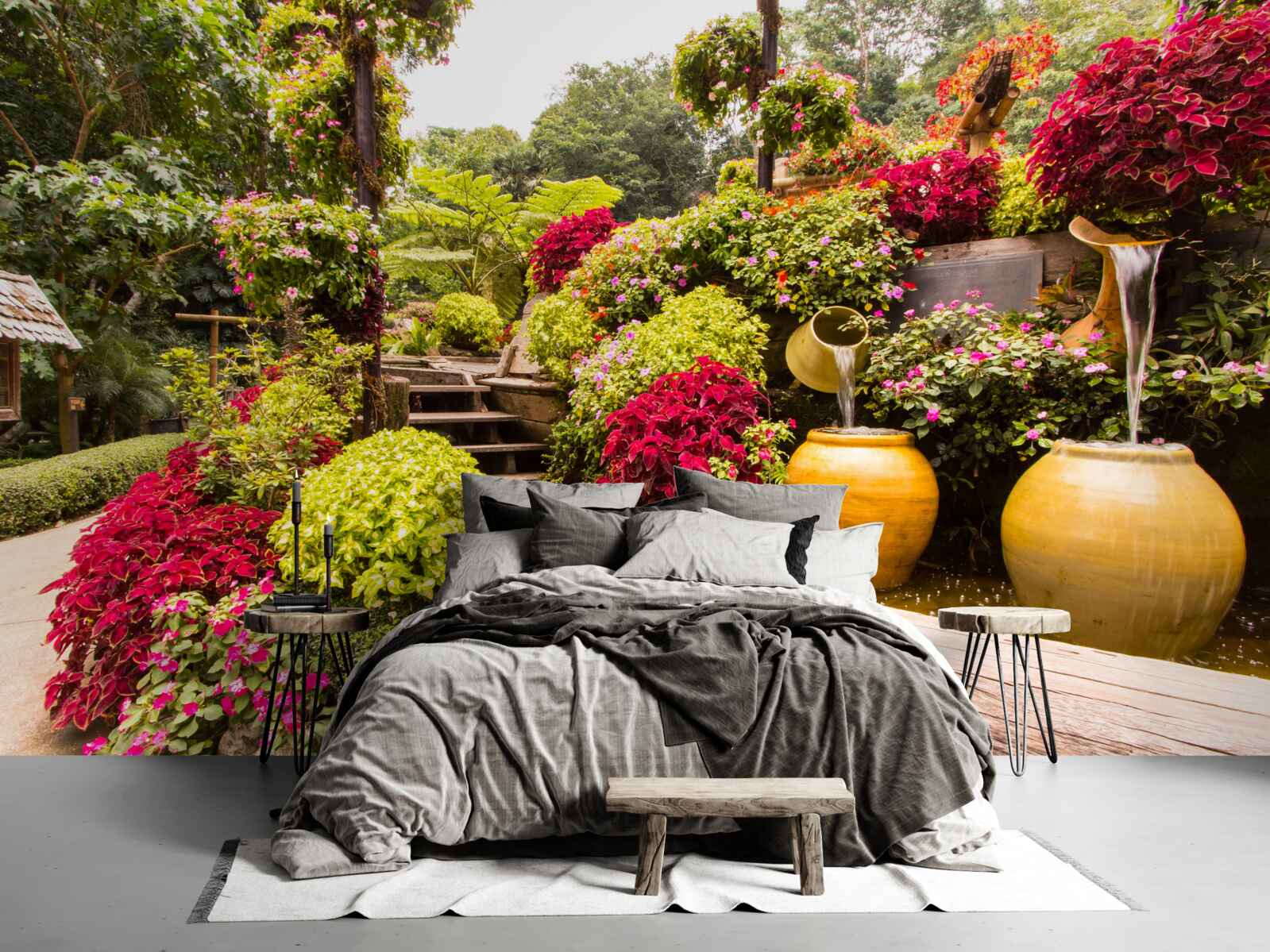 Fototapeta krása krajiny vytvorenej kvetmi