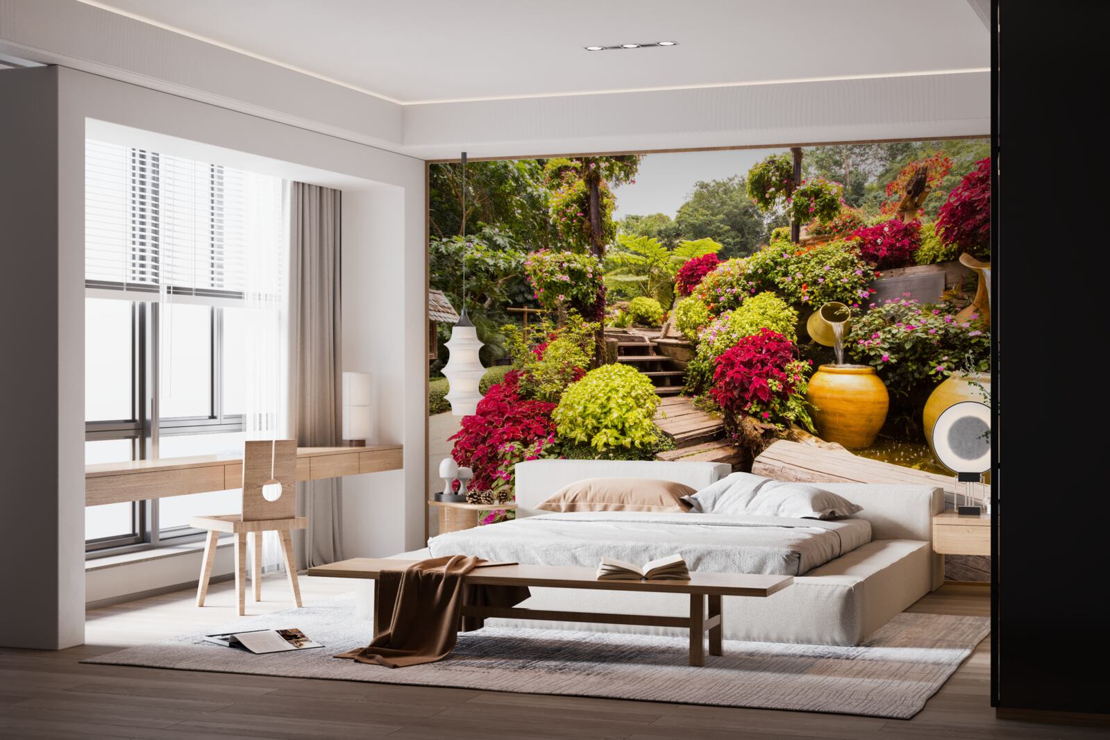 Fototapeta krása krajiny vytvorenej kvetmi