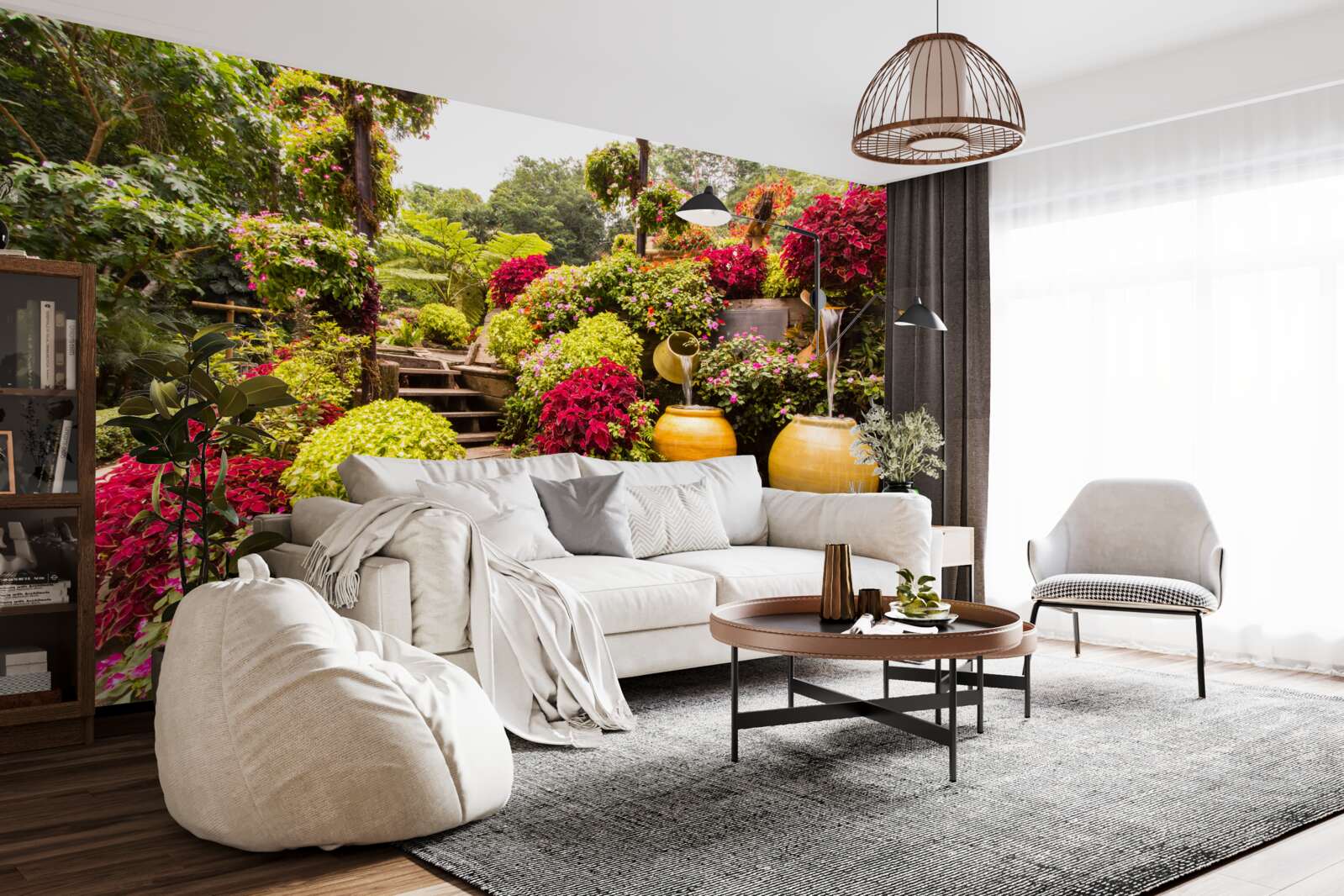 Fototapeta krása krajiny vytvorenej kvetmi