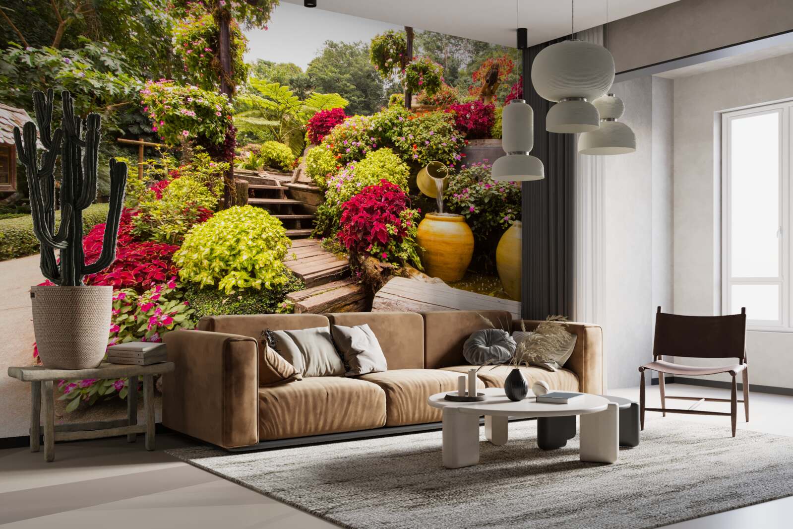 Fototapeta krása krajiny vytvorenej kvetmi