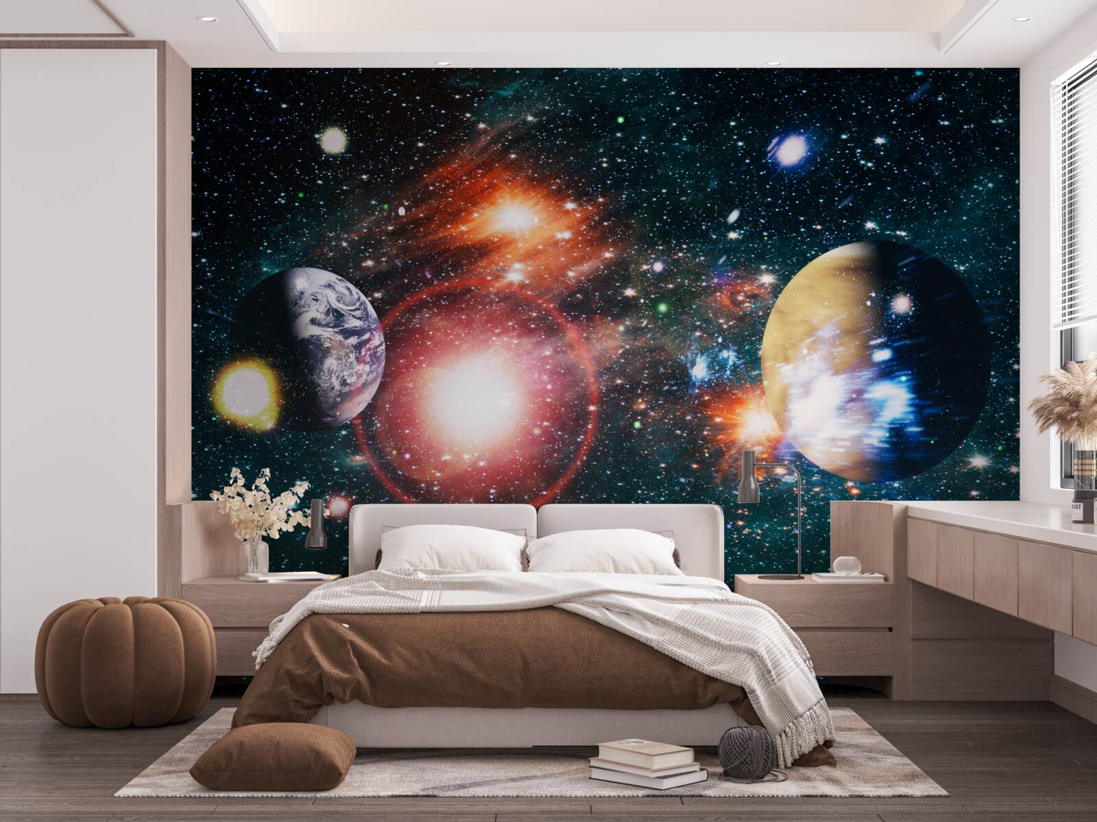 Fototapeta hviezdna obloha v hmlistej noci