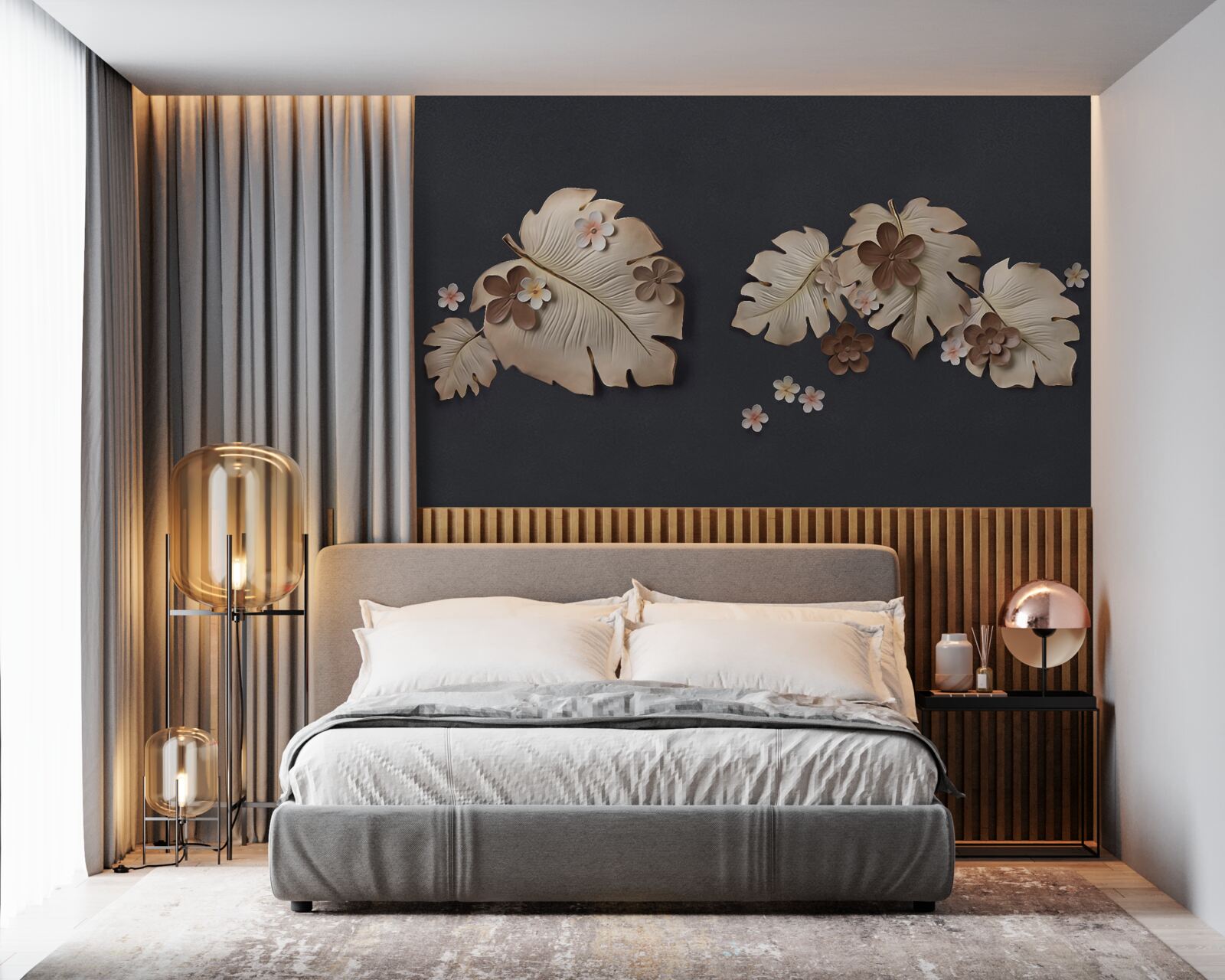 Fototapeta zloženie hnedých listov