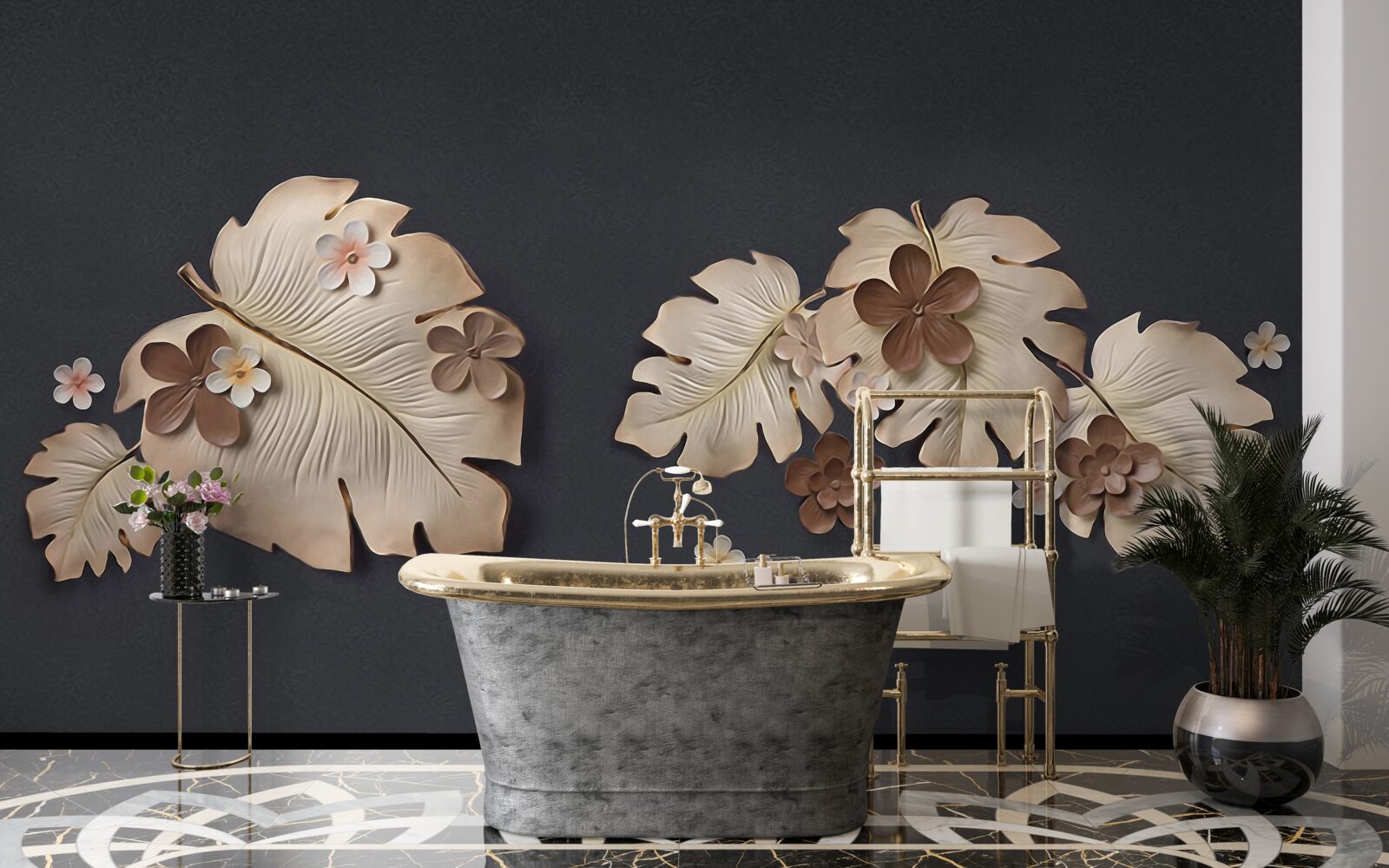 Fototapeta zloženie hnedých listov