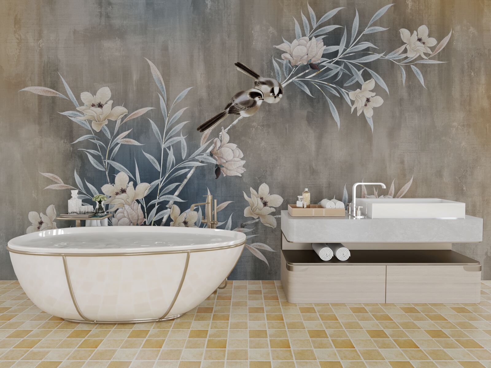 Fototapeta jesenné lúčne kvety