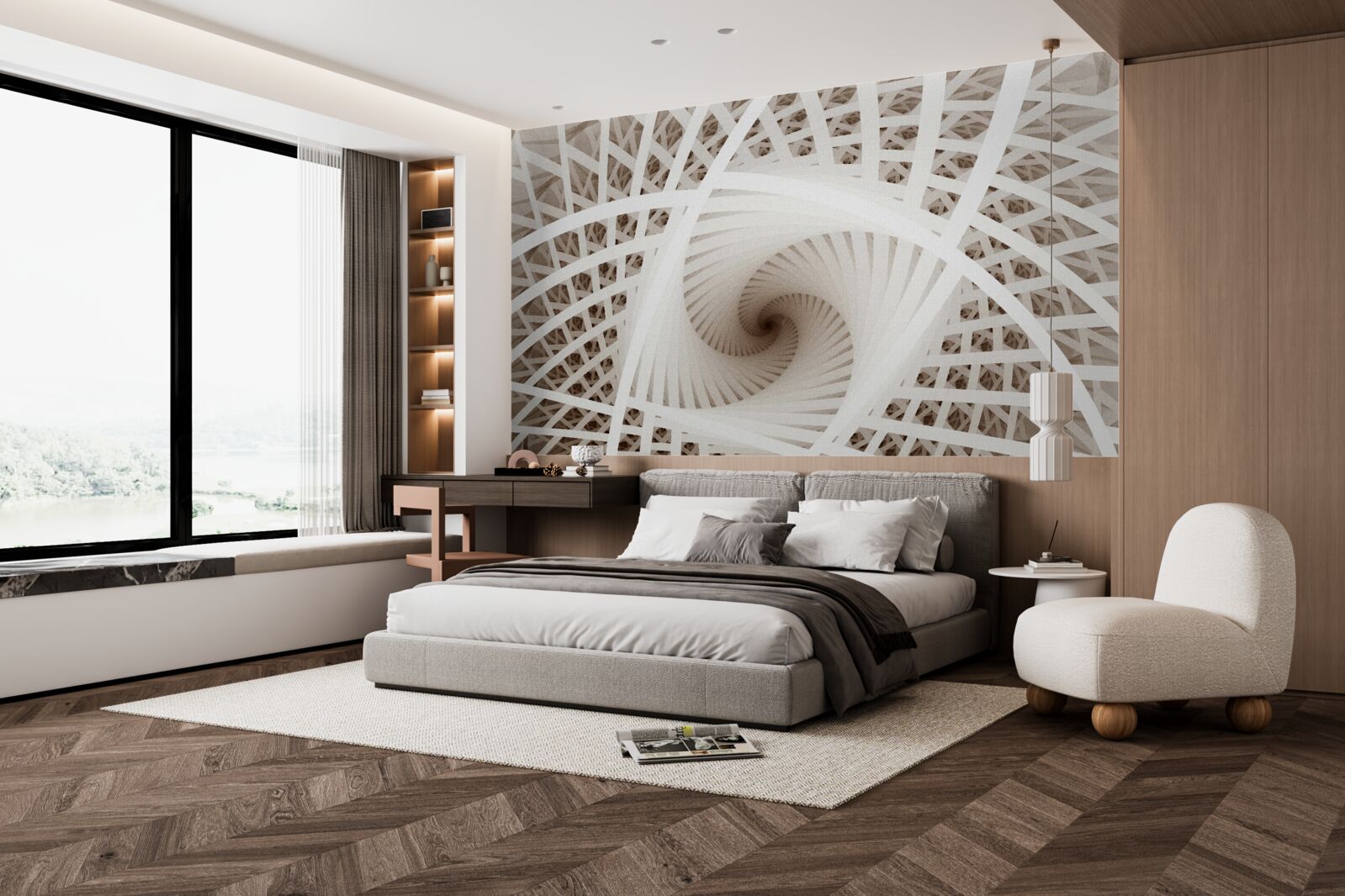 Fototapeta víriaci abstraktný uhol pohľadu