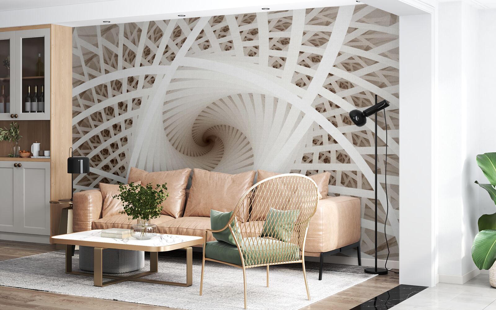 Fototapeta víriaci abstraktný uhol pohľadu