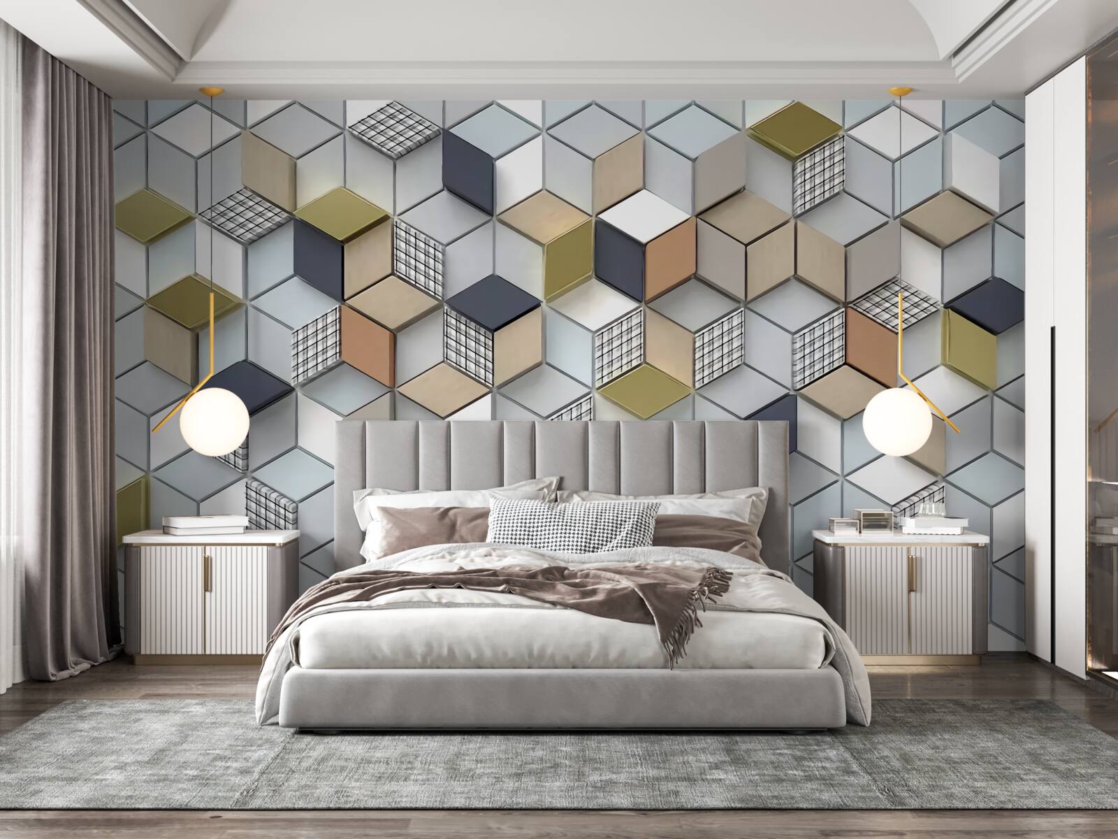 Fototapeta kubické objemové tvary