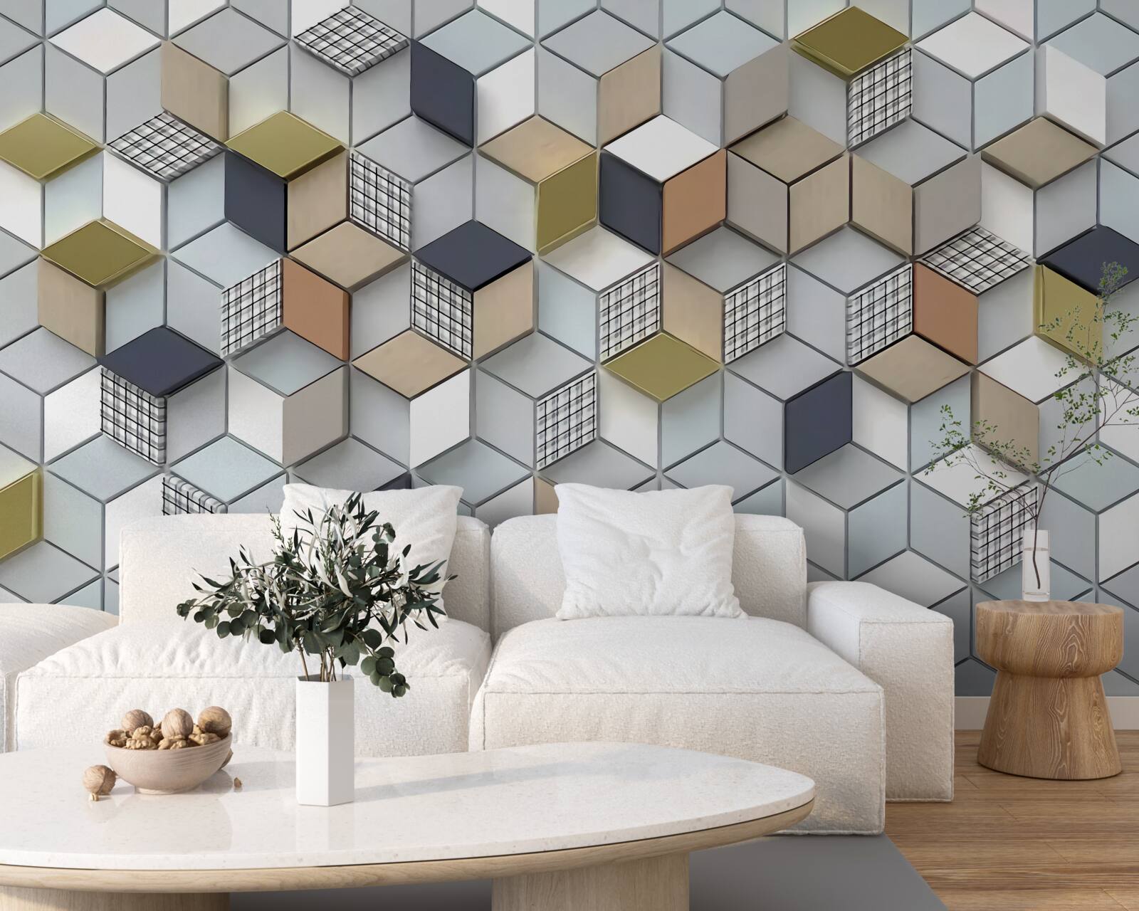 Fototapeta kubické objemové tvary