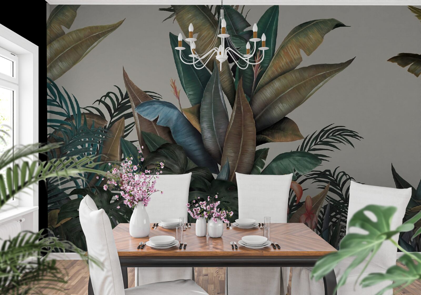 Fototapeta papraď počas lejaku