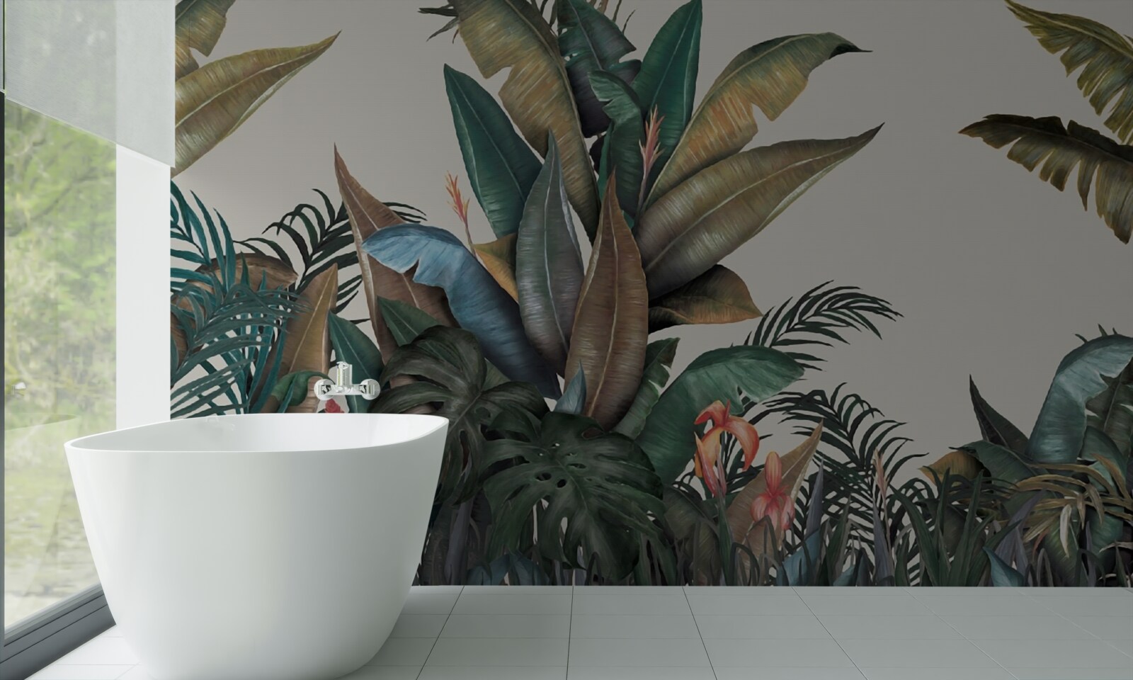 Fototapeta papraď počas lejaku