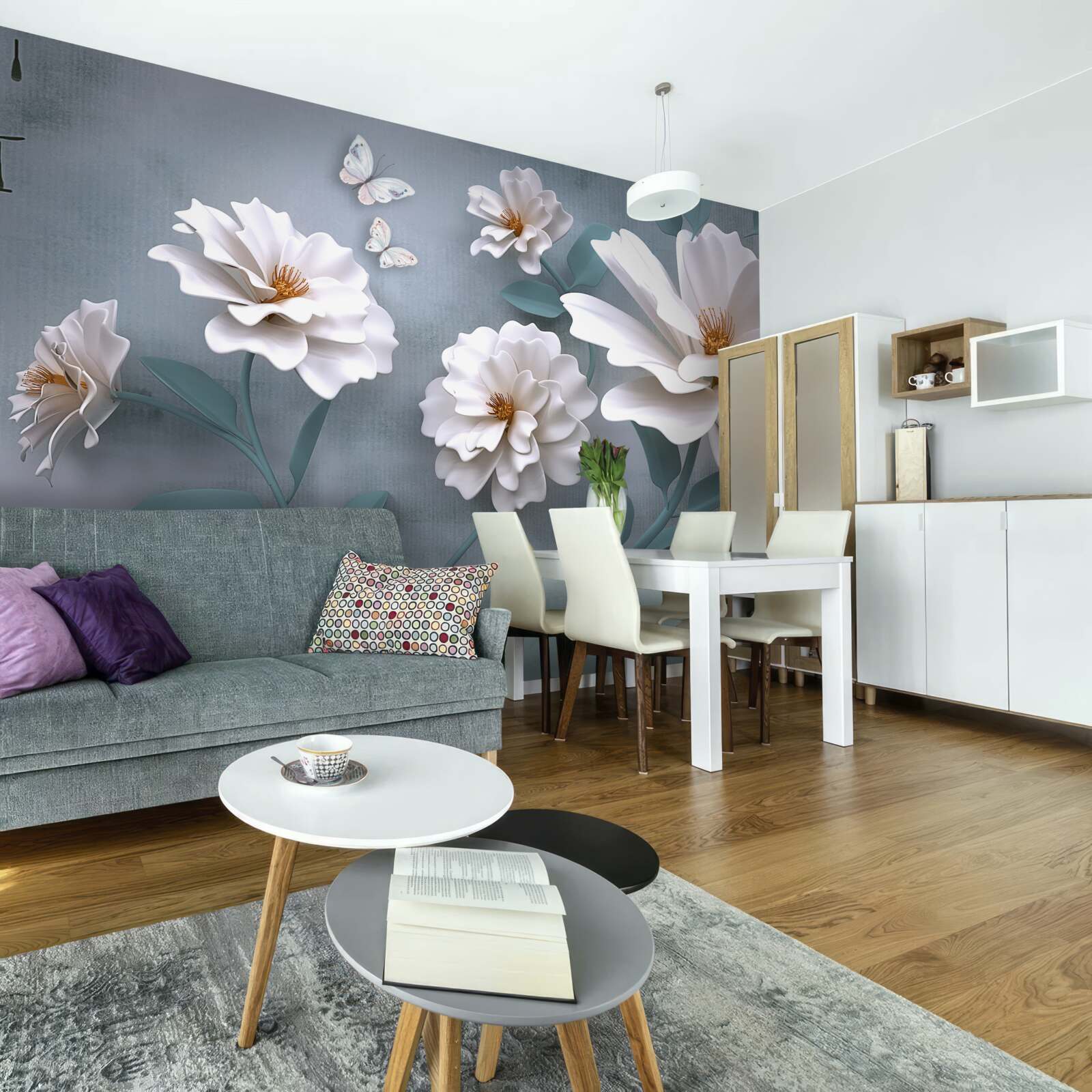 Fototapeta krásne veľké biele kvety