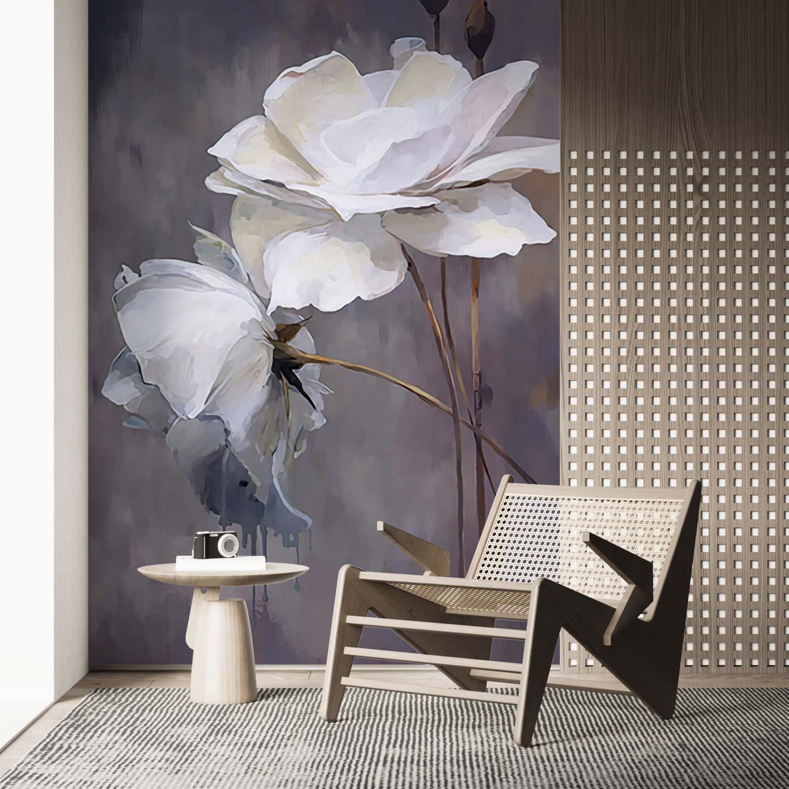 Fototapeta dva veľké biele kvety